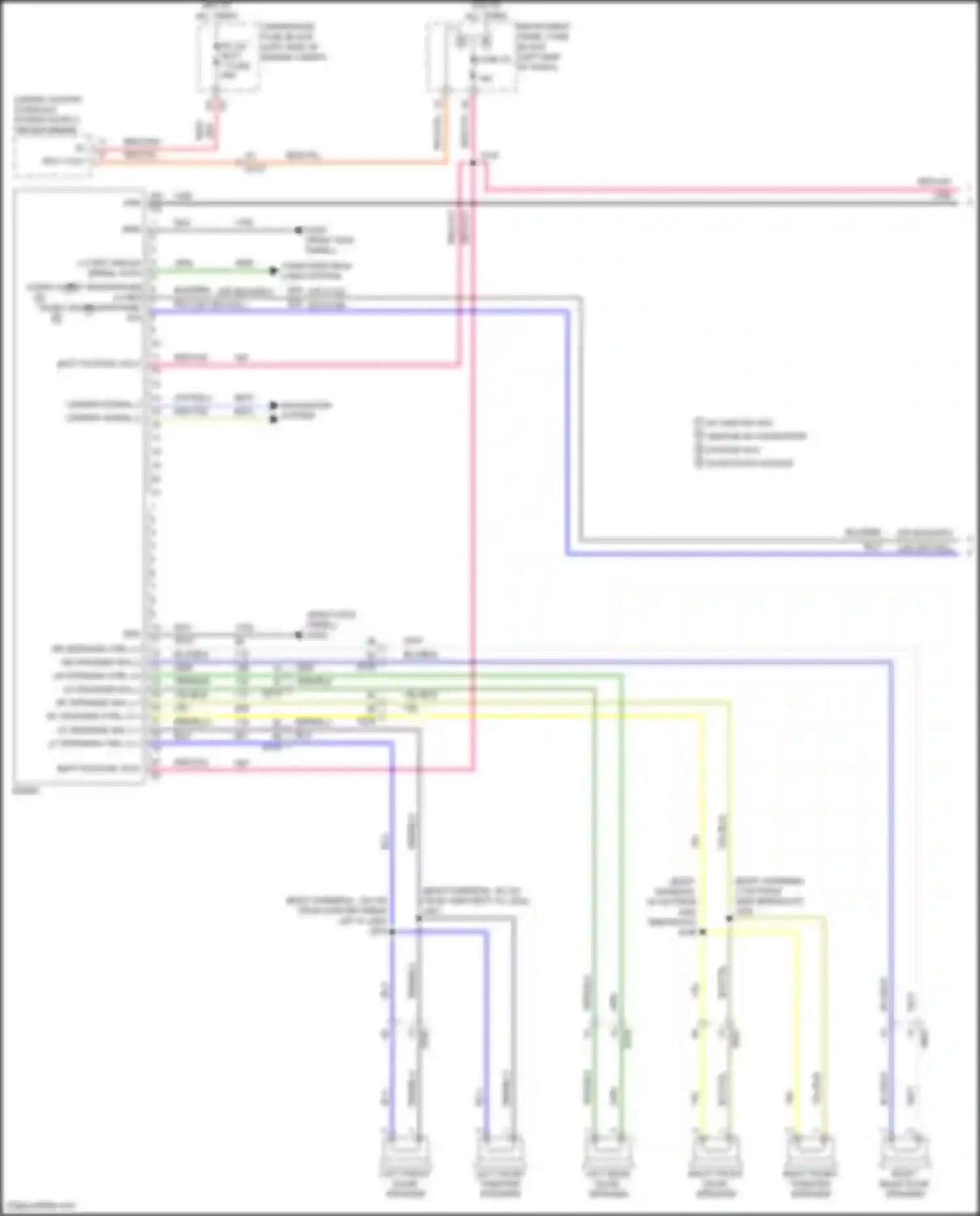 Wiring diagram left front tweeter speaker for Chevrolet Malibu IX (2015-2018) (6 of 9)