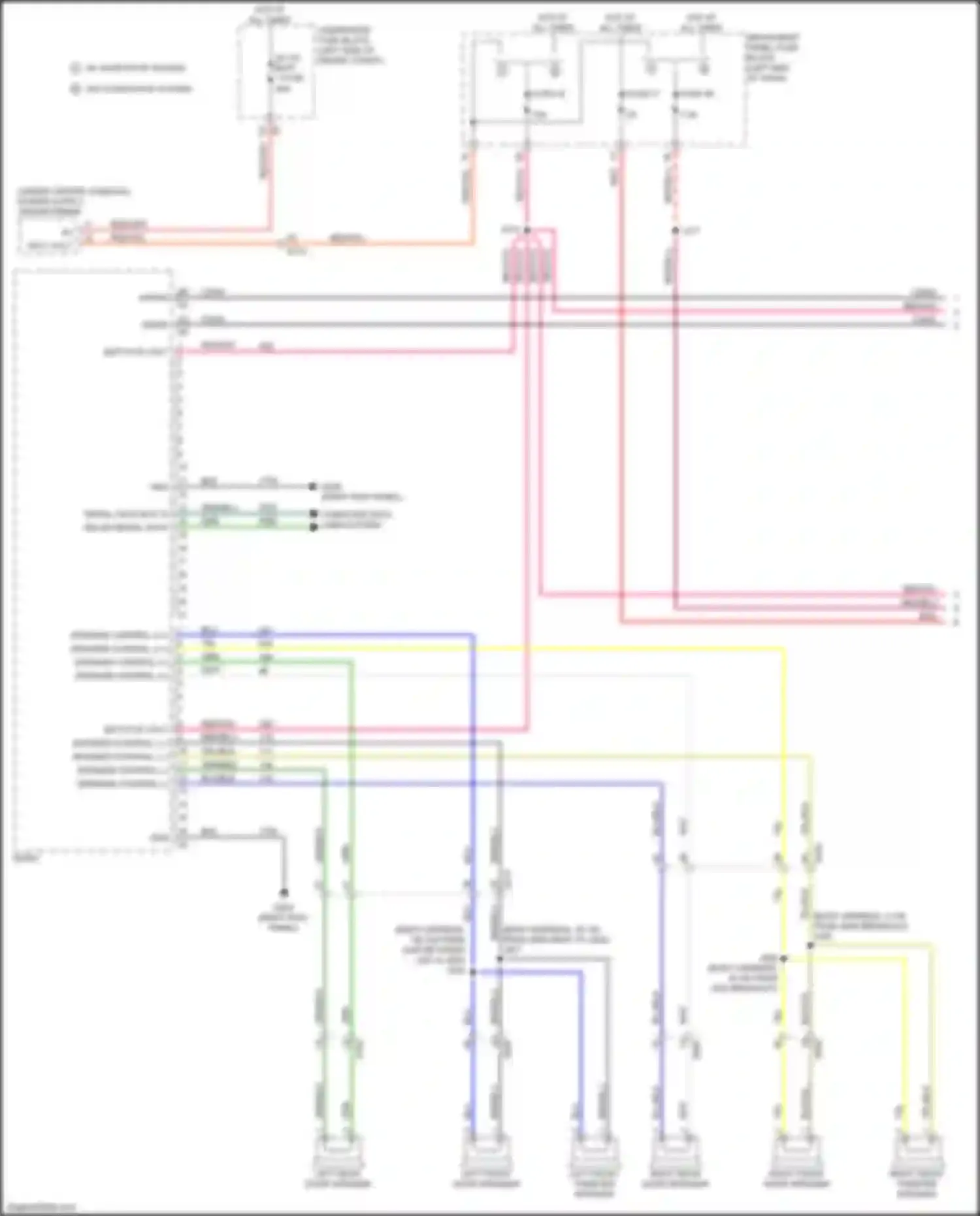 Wiring diagram left front tweeter speaker for Chevrolet Malibu IX (2015-2018) (2 of 9)