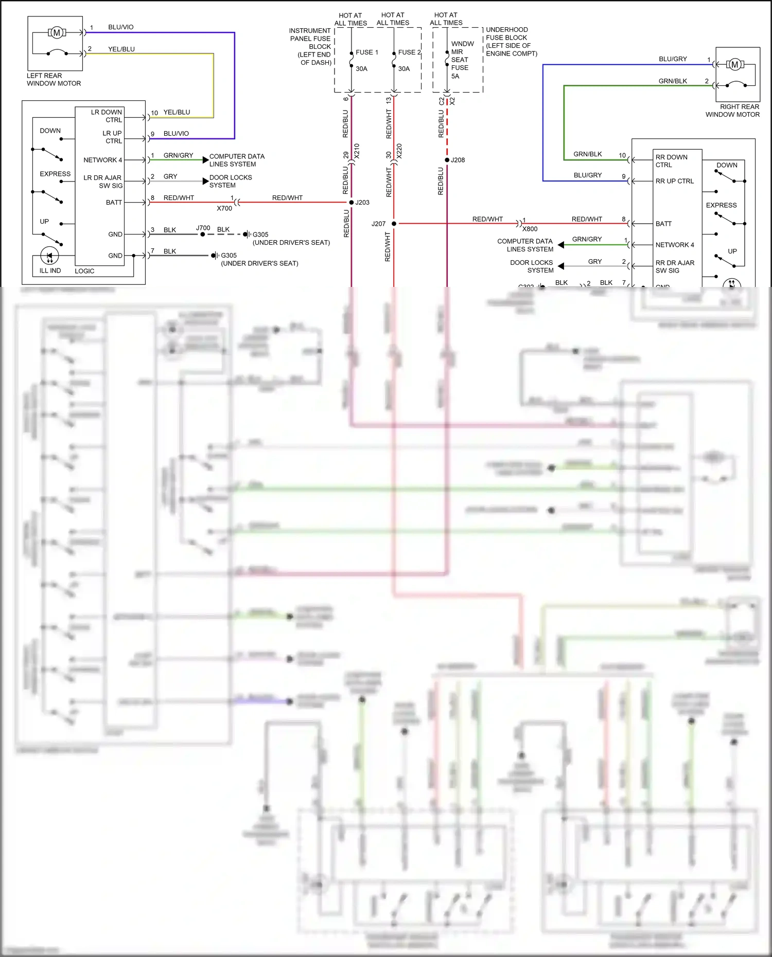 Chevrolet Malibu IX (2015-2018) left front wiring diagram  (1 of 1)