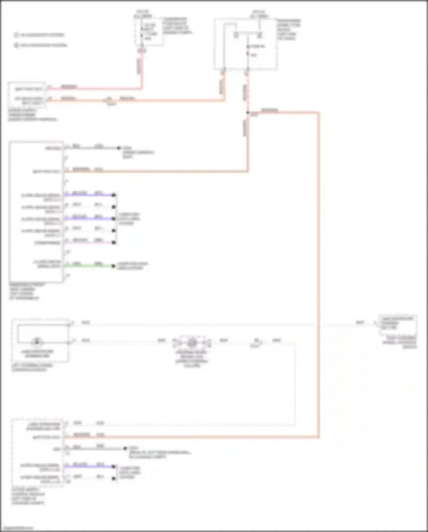 Wiring diagram left steering wheel controls switch for Chevrolet Malibu IX (2015-2018) (5 of 6)