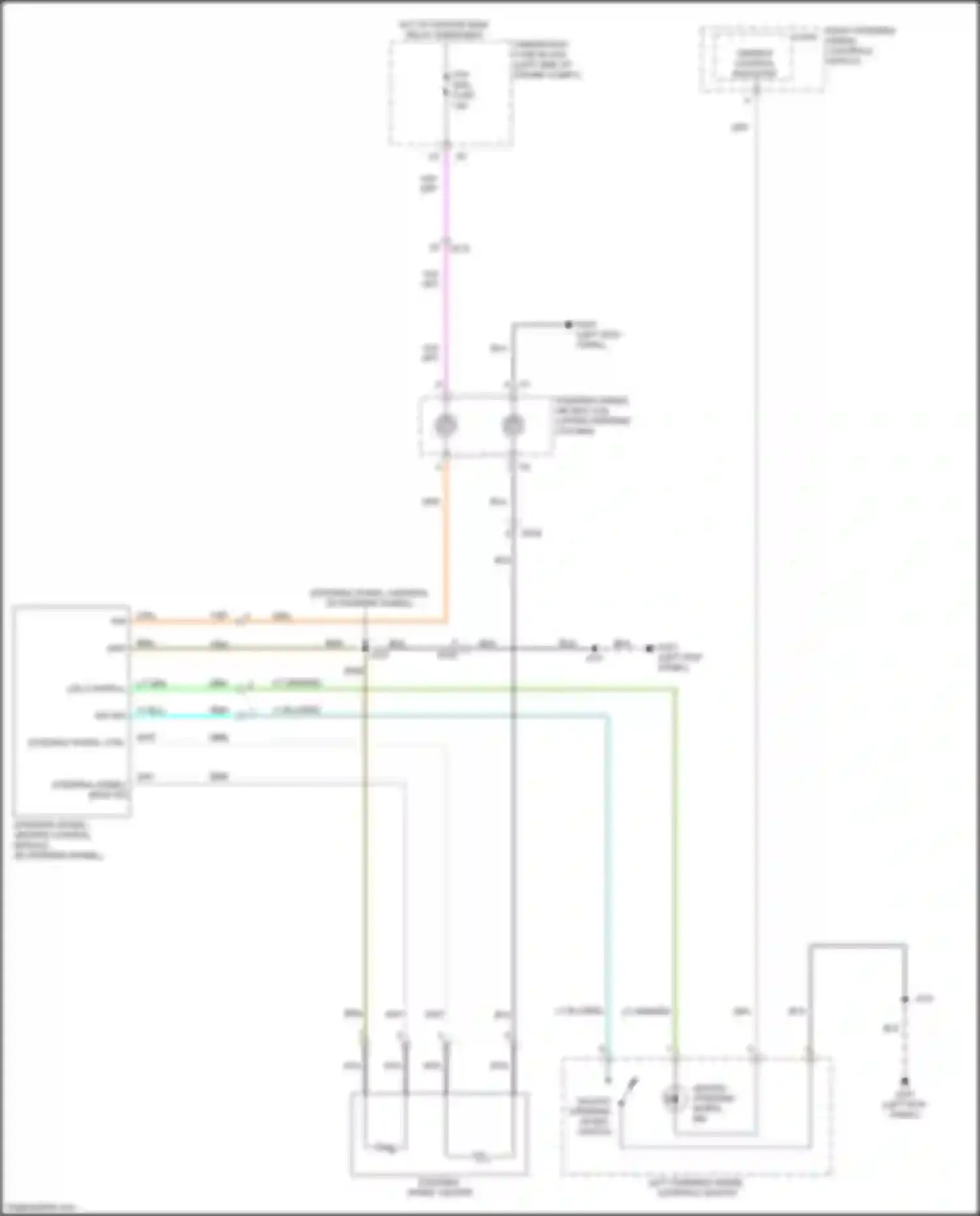 Wiring diagram left steering wheel controls switch for Chevrolet Malibu IX (2015-2018) (3 of 6)
