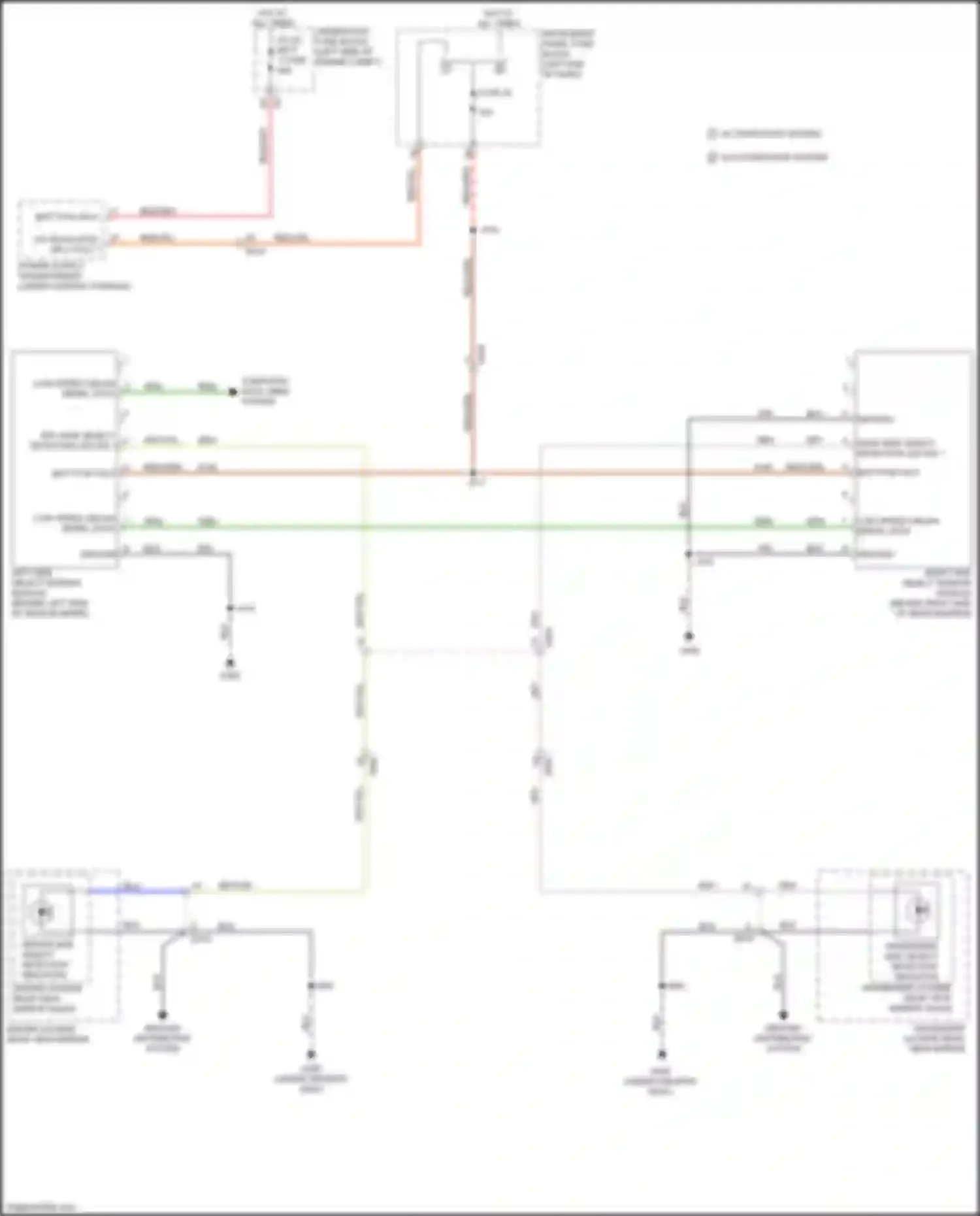 Wiring diagram passenger side object detection indicator for Chevrolet Malibu IX (2015-2018) (1 of 3)