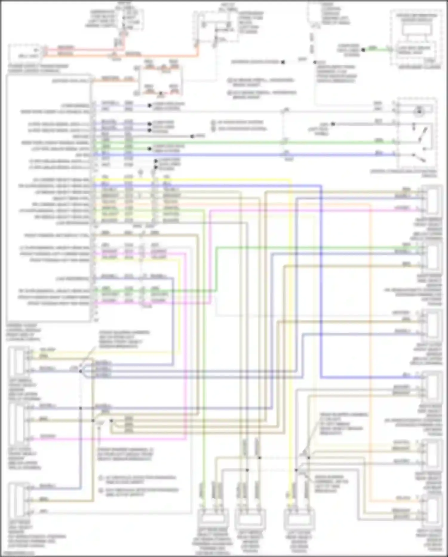 Wiring diagram rear park assist disable signal for Chevrolet Malibu IX (2015-2018) (1 of 1)