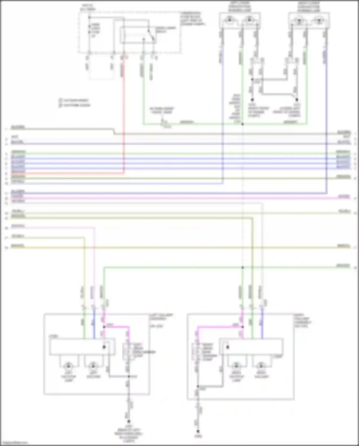 Wiring diagram right rear side marker lamp for Chevrolet Malibu IX (2015-2018) (1 of 3)