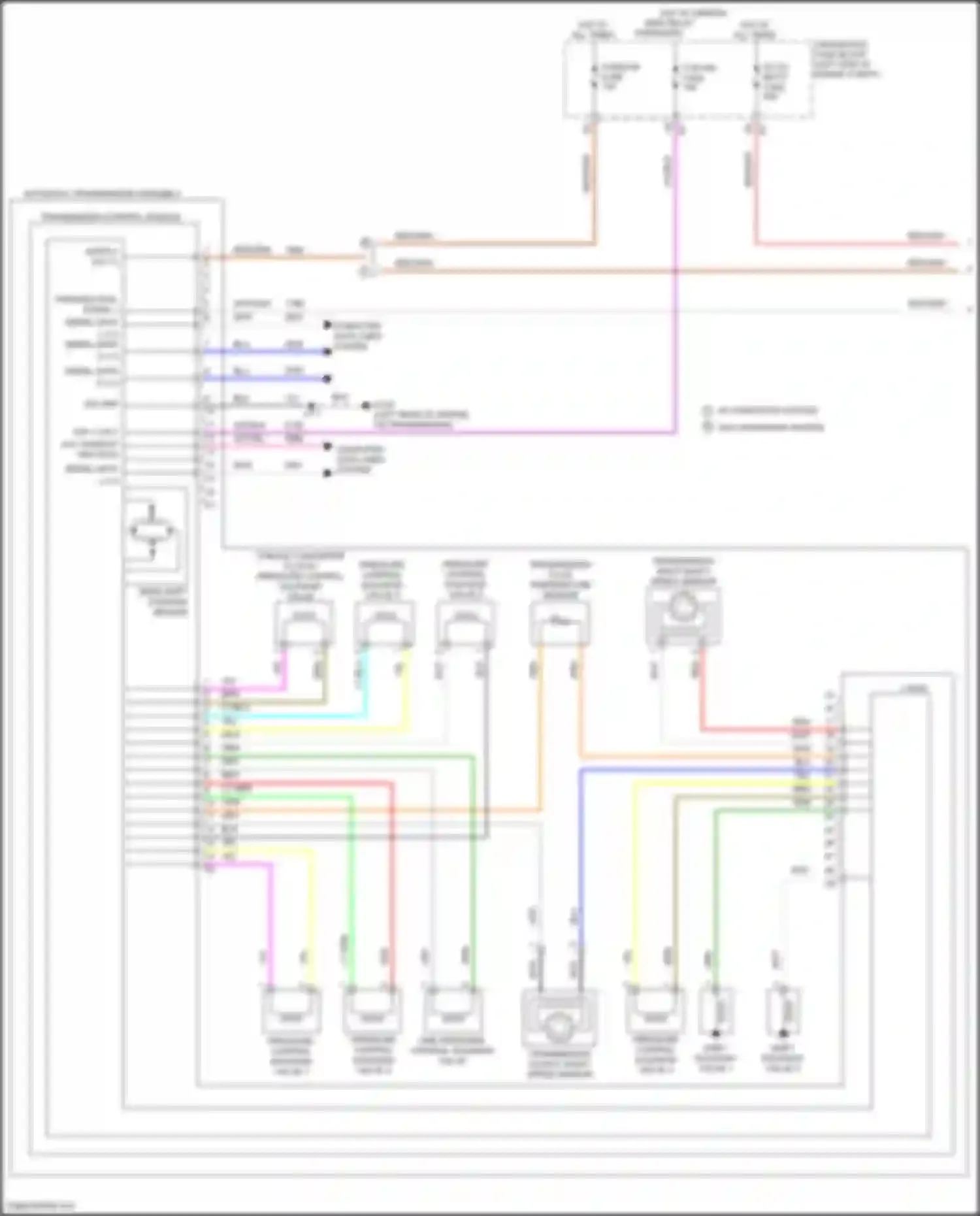 Wiring diagram transmission output shaft speed sensor for Chevrolet Malibu IX (2015-2018) (3 of 5)