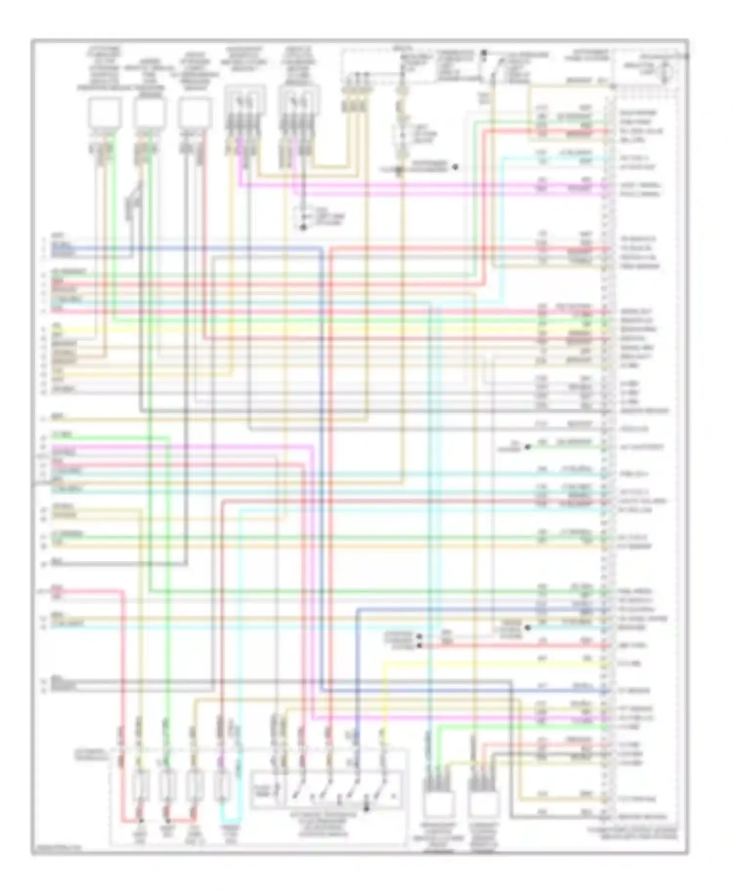 Malibu Chevrolet V facelift (2000-2003): Wiring diagram engine performance 3.1l vin js (3 of 3)