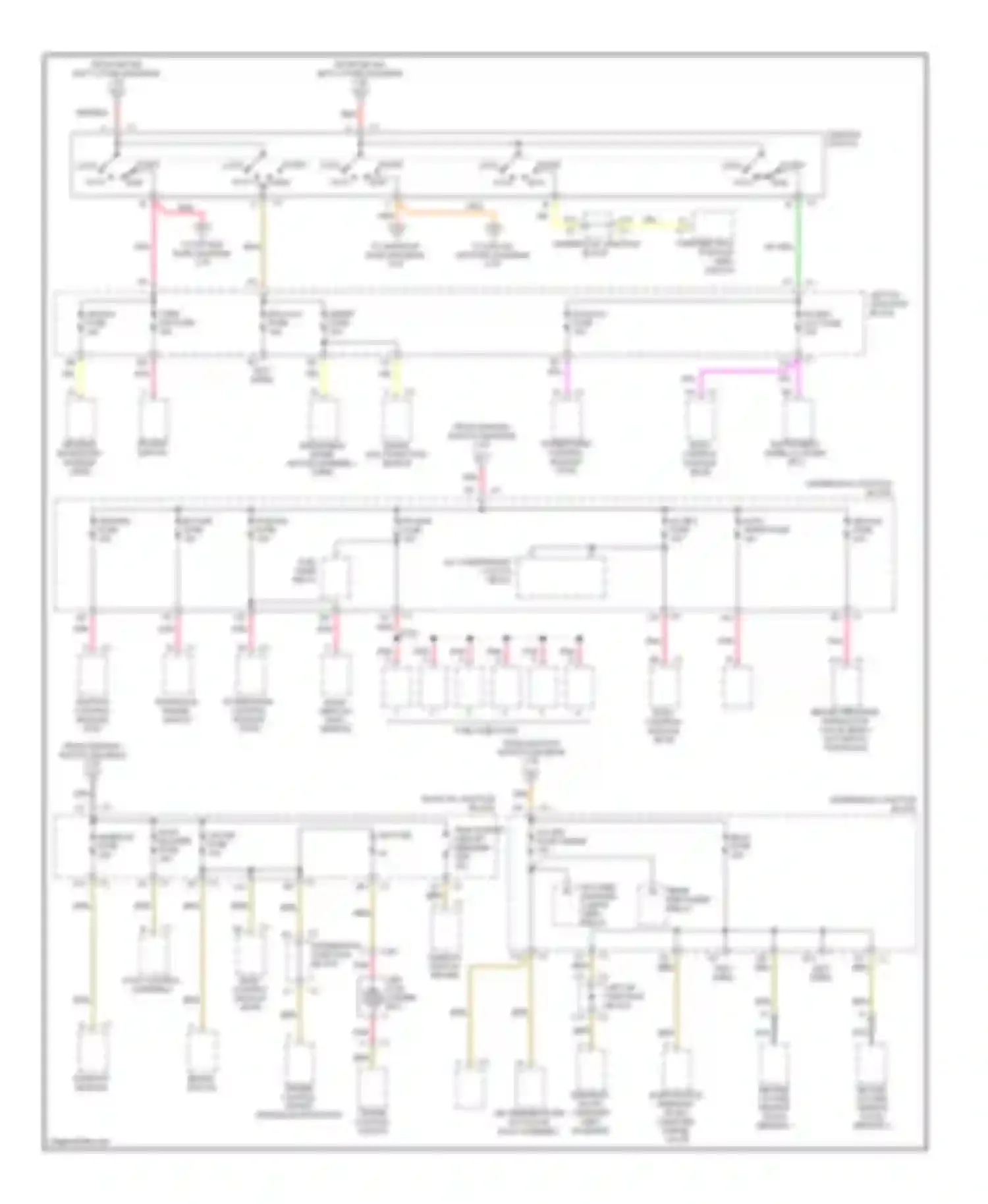 Malibu Chevrolet V facelift (2000-2003): Power distribution circuit (2 of 2)