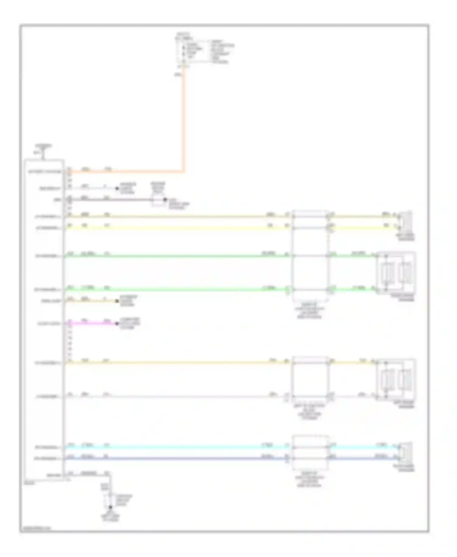 Wiring diagram computer data lines system for Chevrolet Malibu V facelift (2000-2003) (1 of 2)