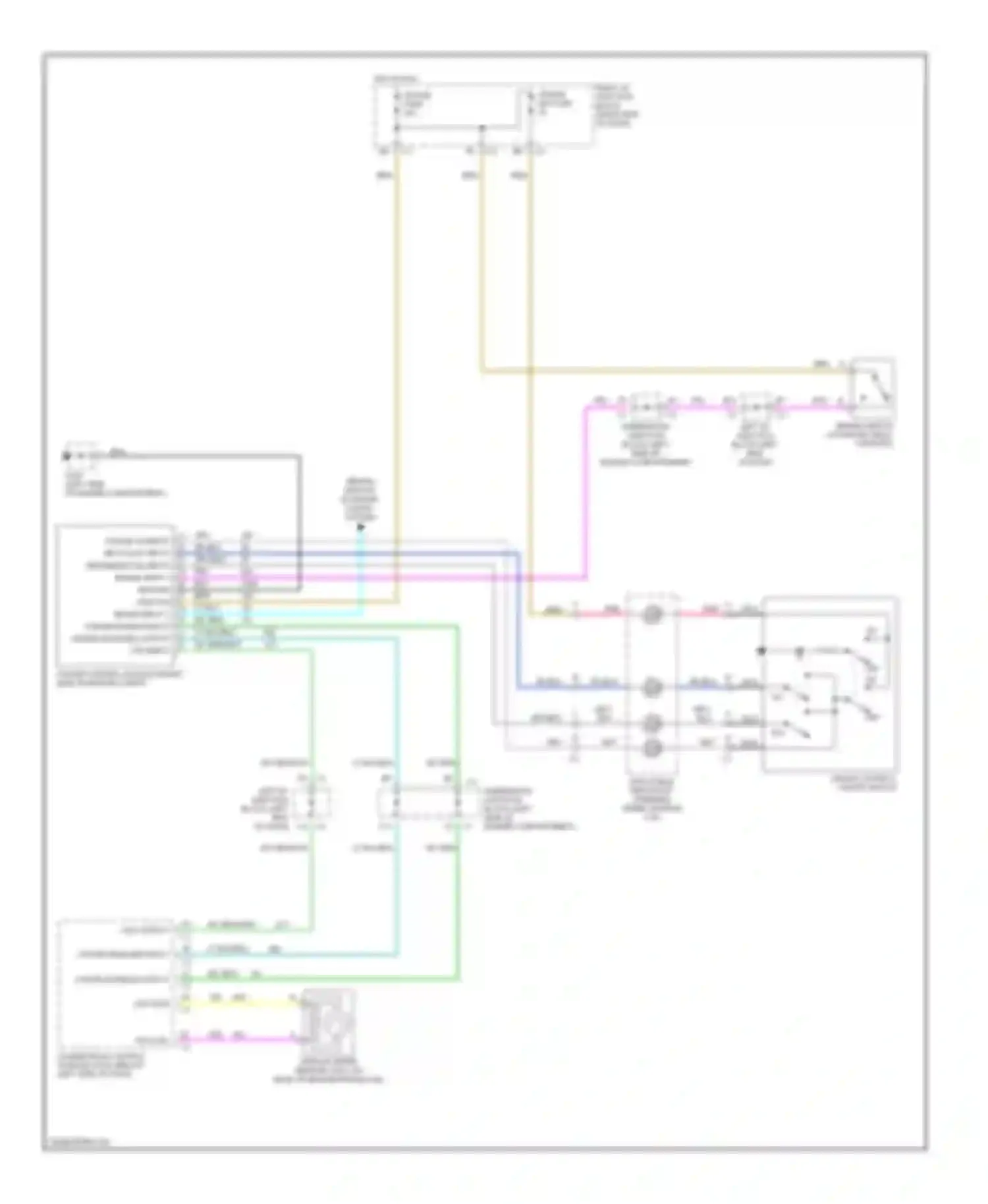 Wiring diagram cruise disable output for Chevrolet Malibu V facelift (2000-2003) (1 of 1)