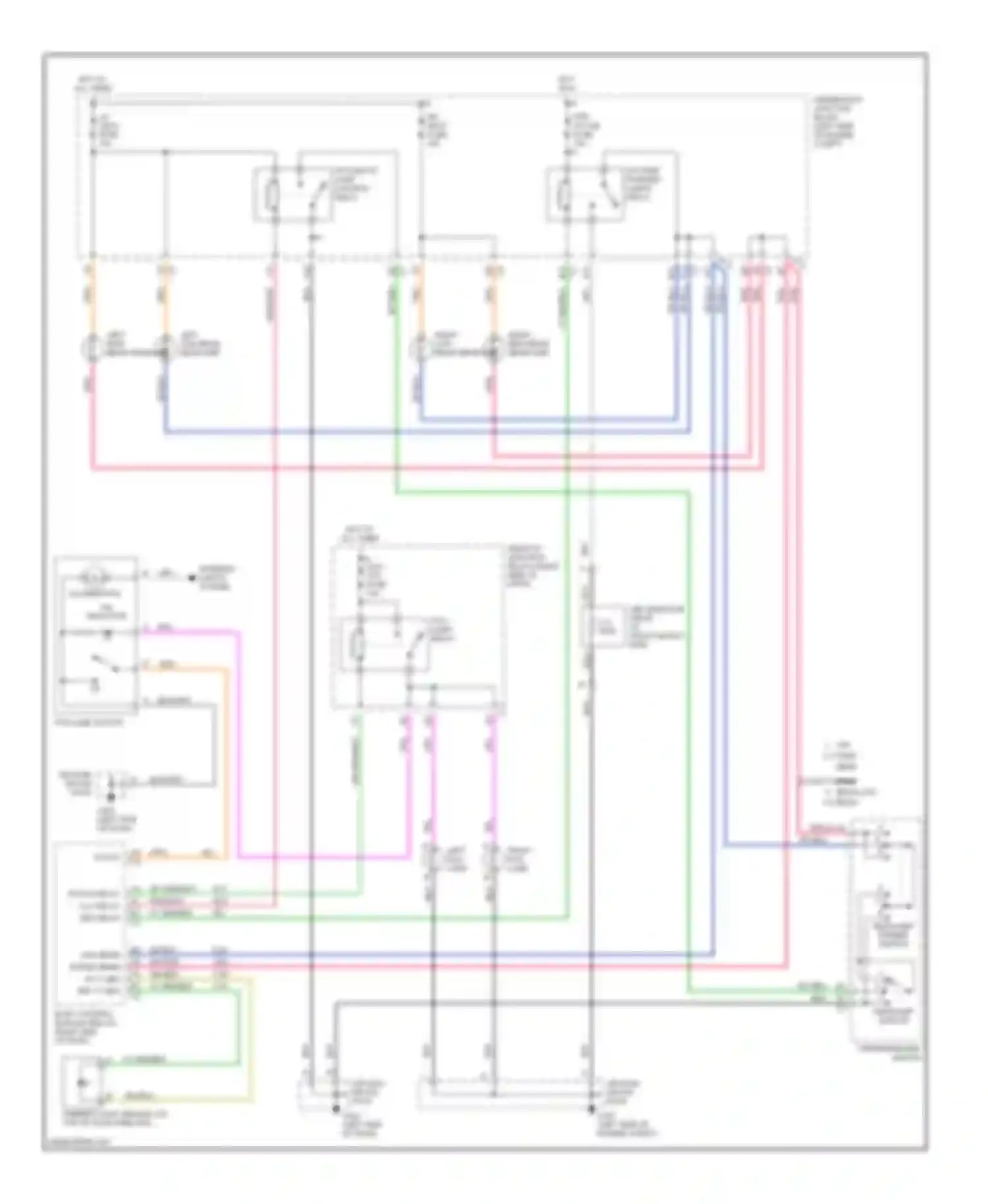 Wiring diagram illumination on indicator for Chevrolet Malibu V facelift (2000-2003) (1 of 1)