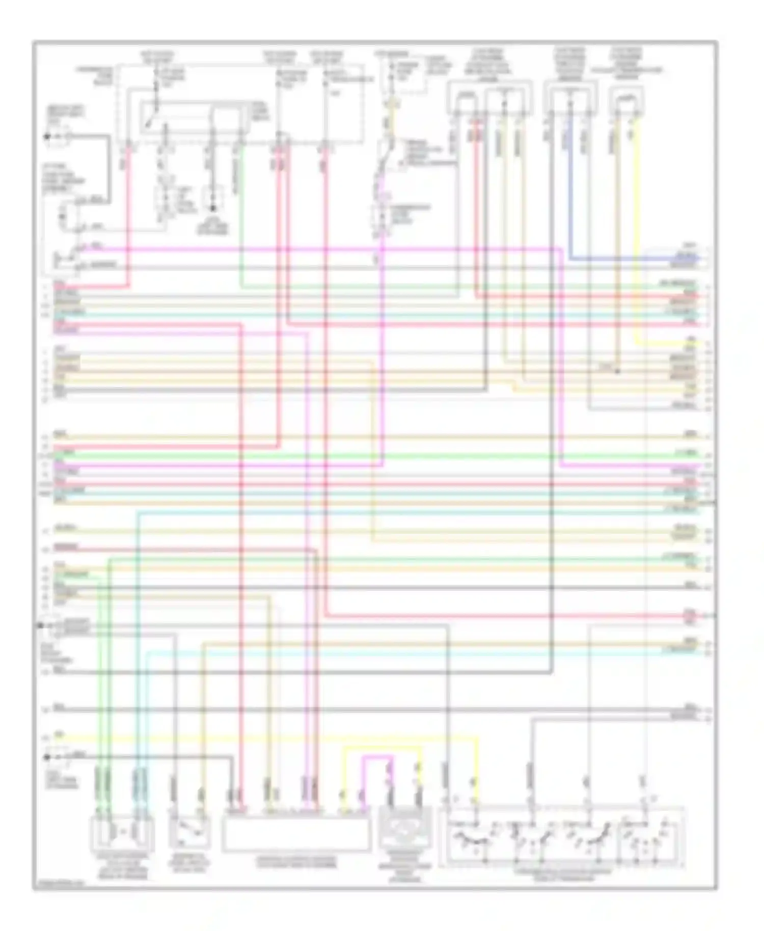 Wiring diagram left i/p fuse block for Chevrolet Malibu V facelift (2000-2003) (2 of 3)
