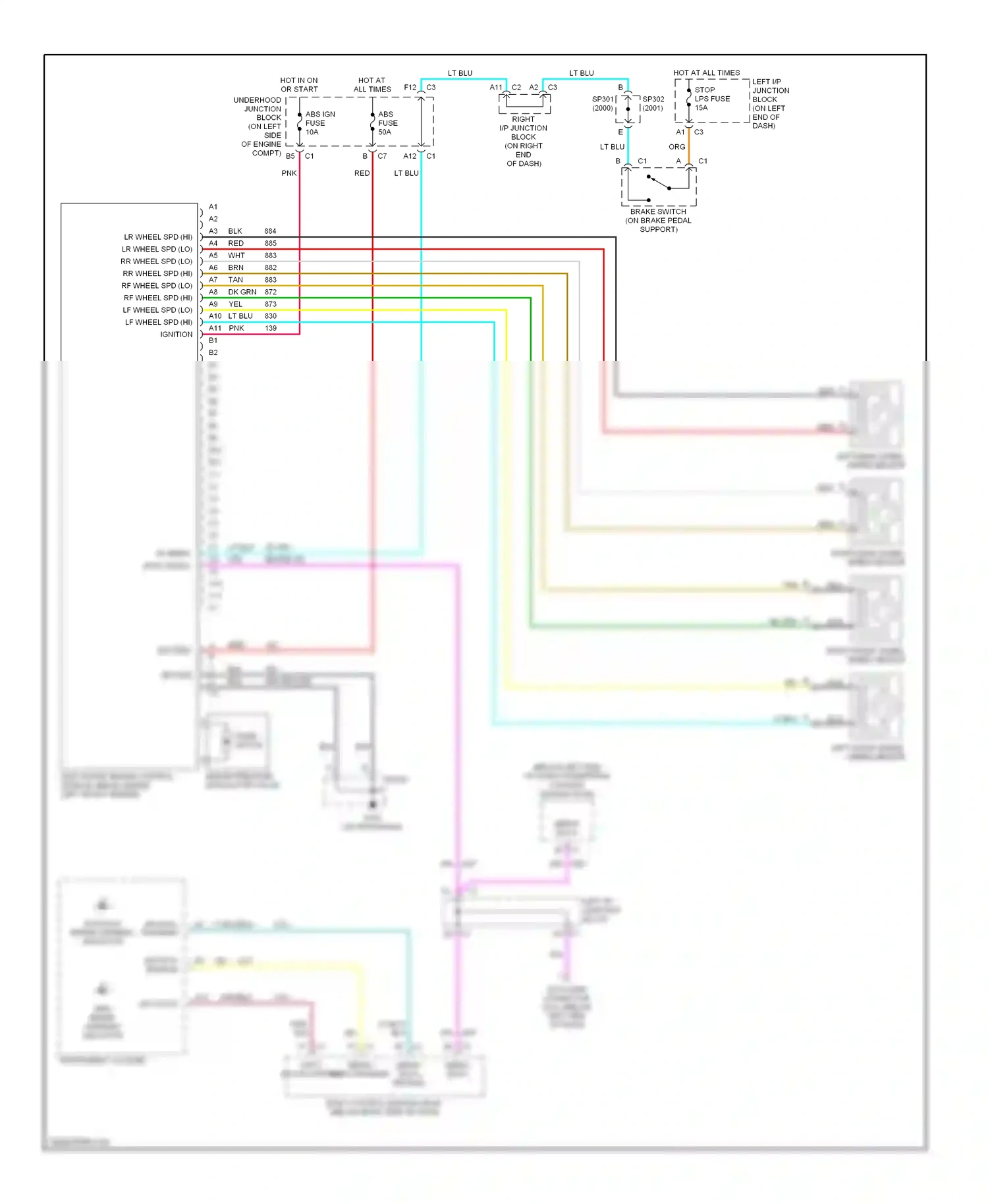 Wiring diagram nca for Chevrolet Malibu V facelift (2000-2003) (1 of 16)