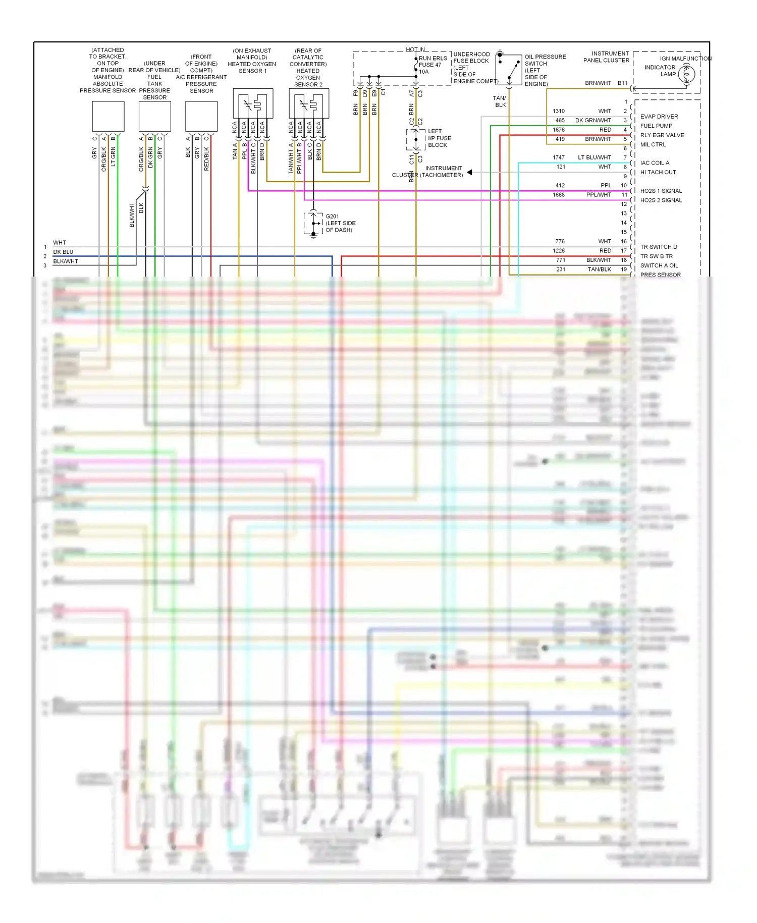 Chevrolet Malibu V facelift (2000-2003) tp sensor wiring diagram  (1 of 1)