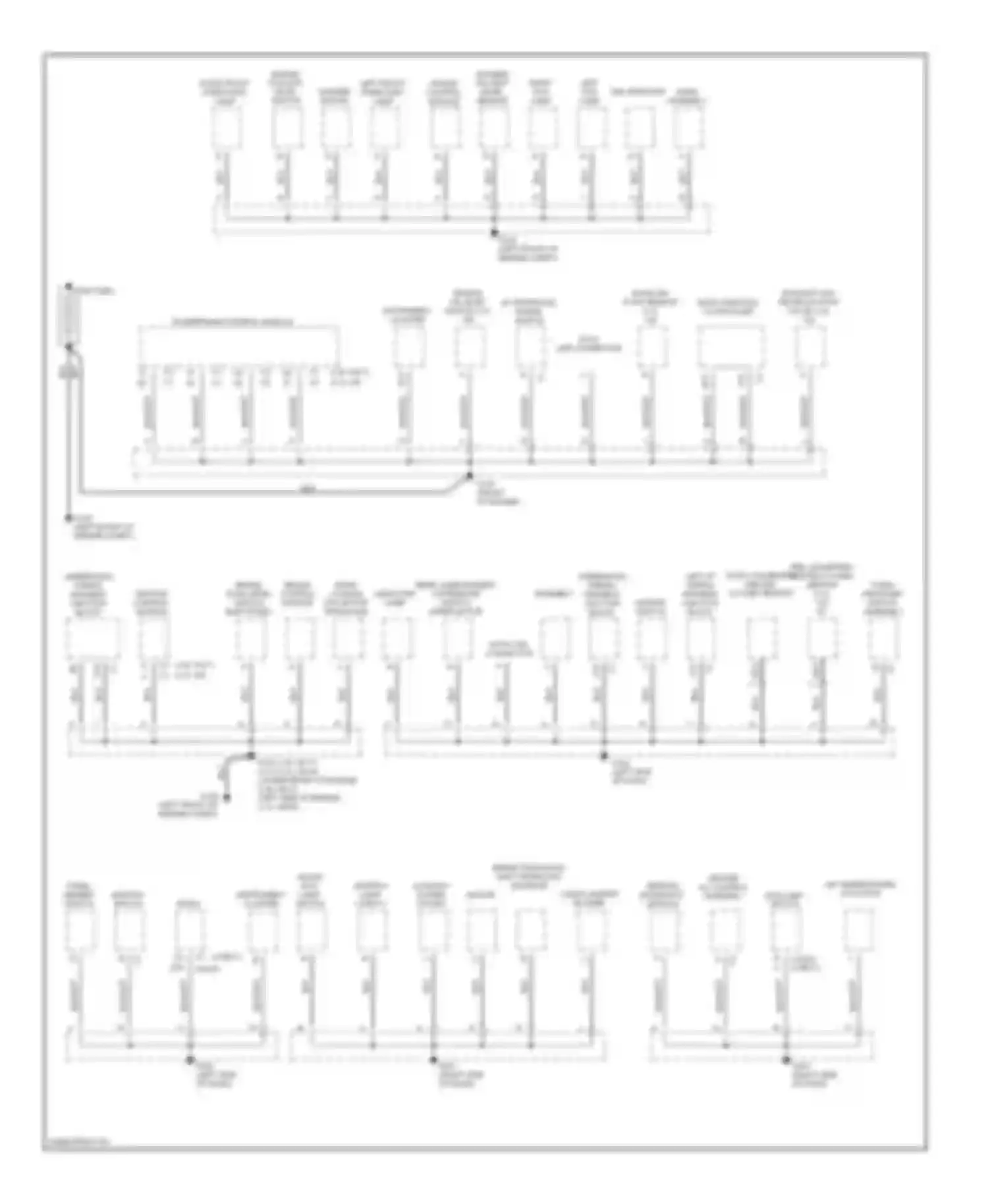 Malibu Chevrolet V (1996-2000): Ground distribution circuit (1 of 2)