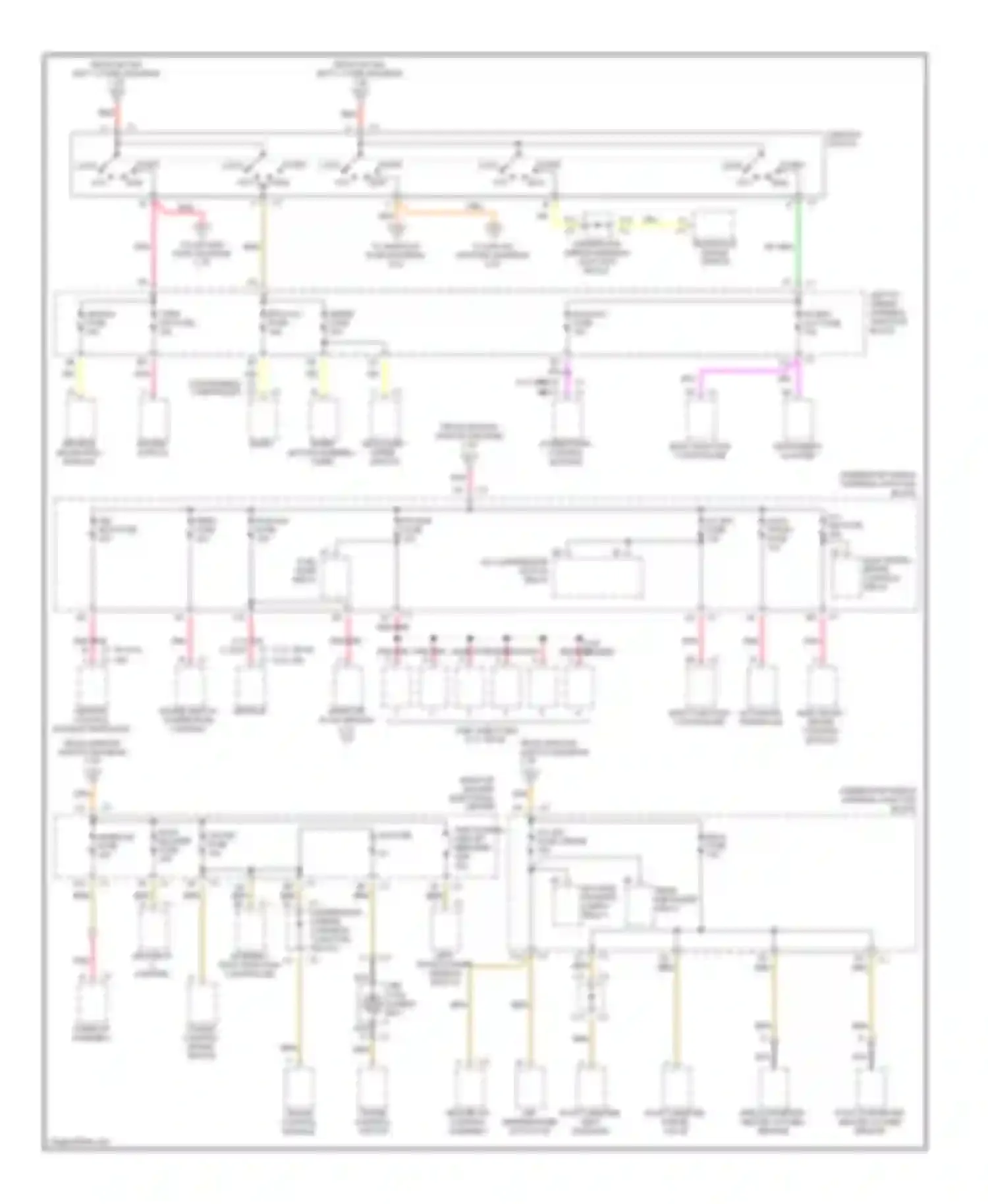 Malibu Chevrolet V (1996-2000): Power distribution circuit (2 of 2)