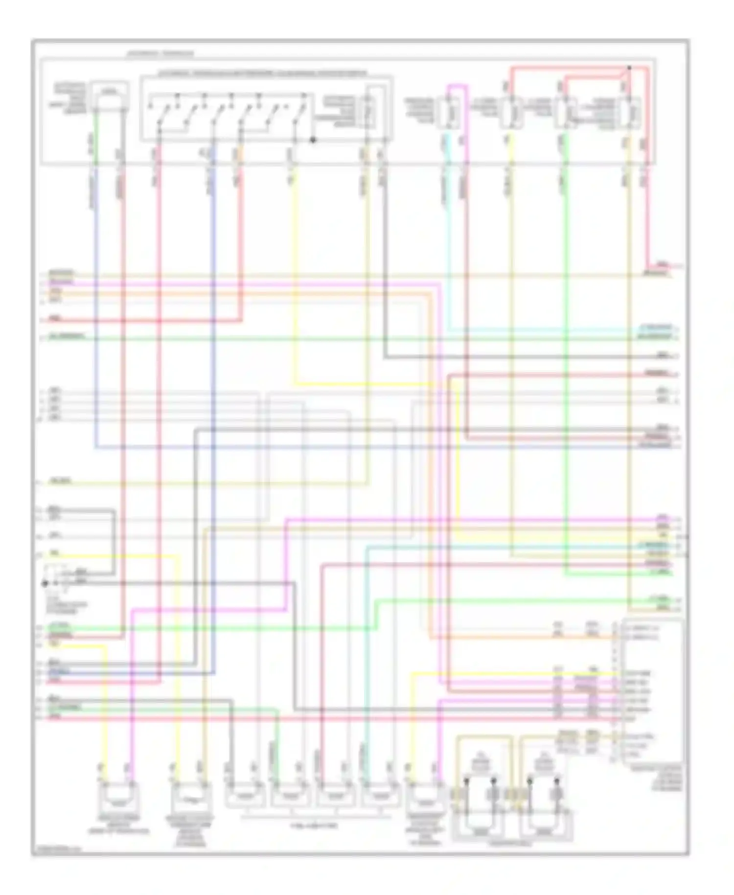 Wiring diagram automatic transaxle input shaft speed sensor for Chevrolet Malibu V (1996-2000) (3 of 4)
