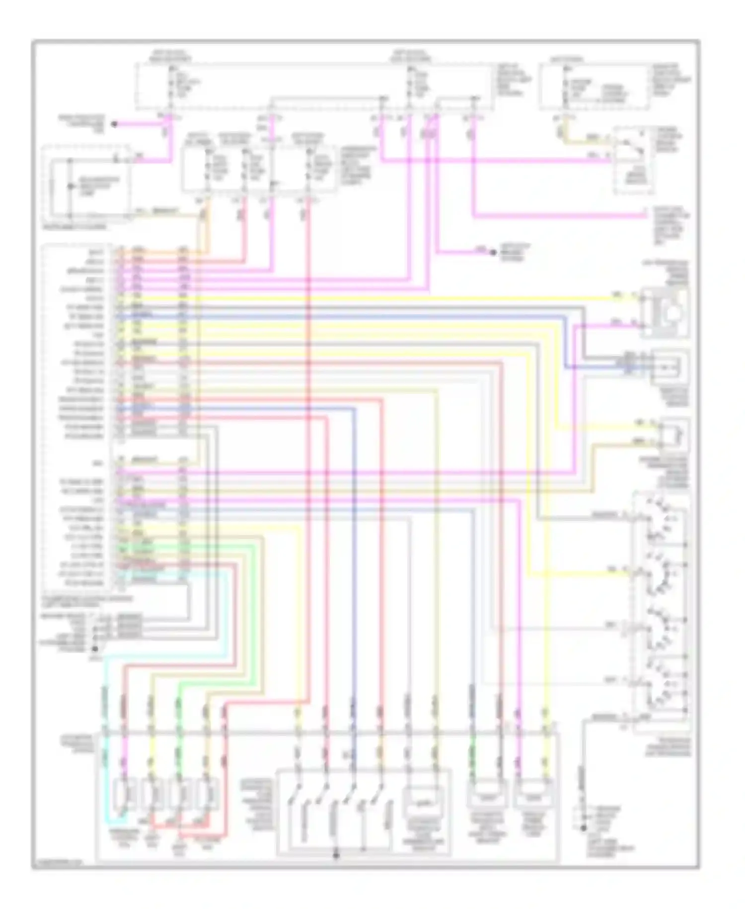 Wiring diagram hot in acc, run or start for Chevrolet Malibu V (1996-2000) (1 of 3)