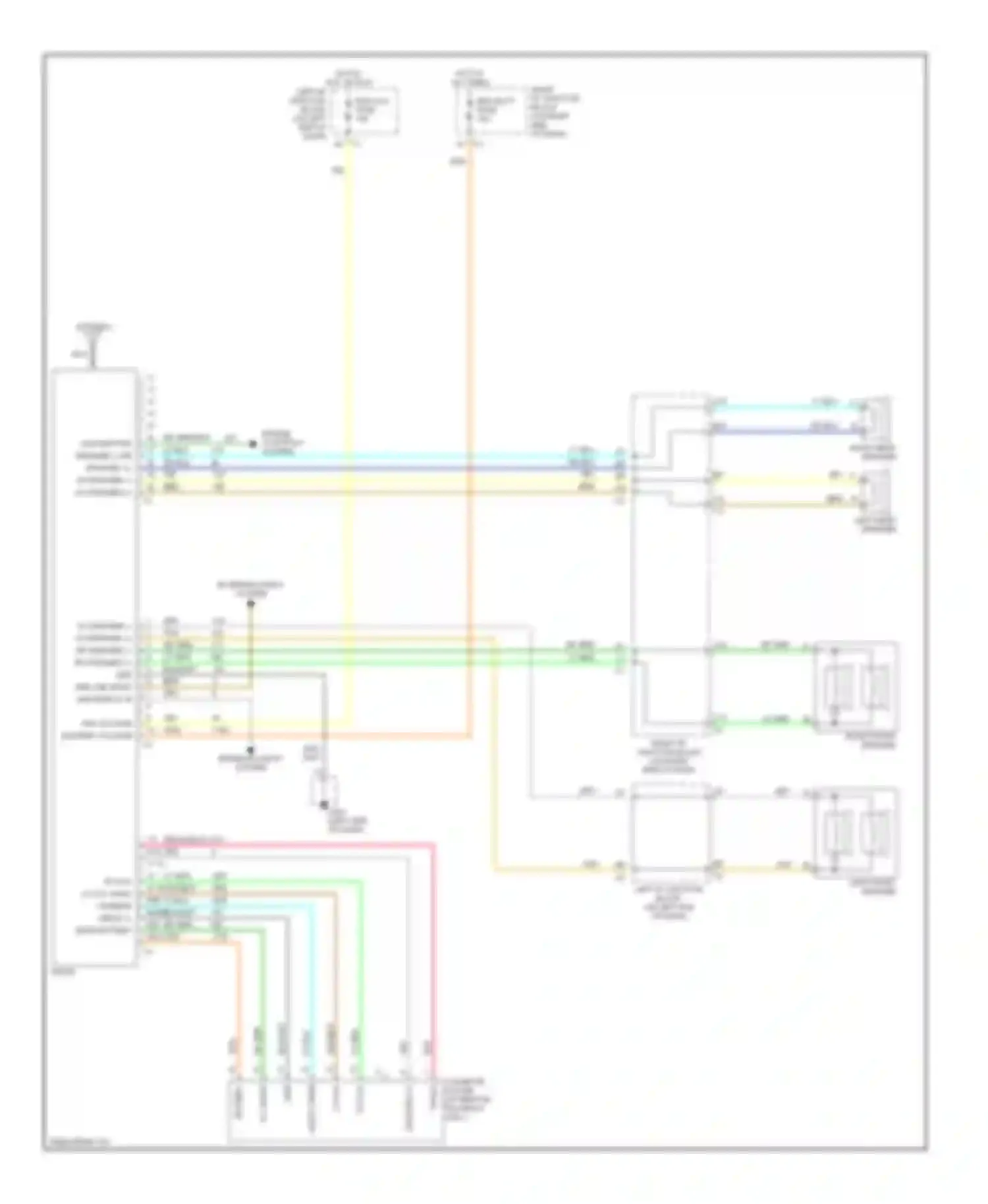 Wiring diagram left front speaker for Chevrolet Malibu V (1996-2000) (1 of 1)