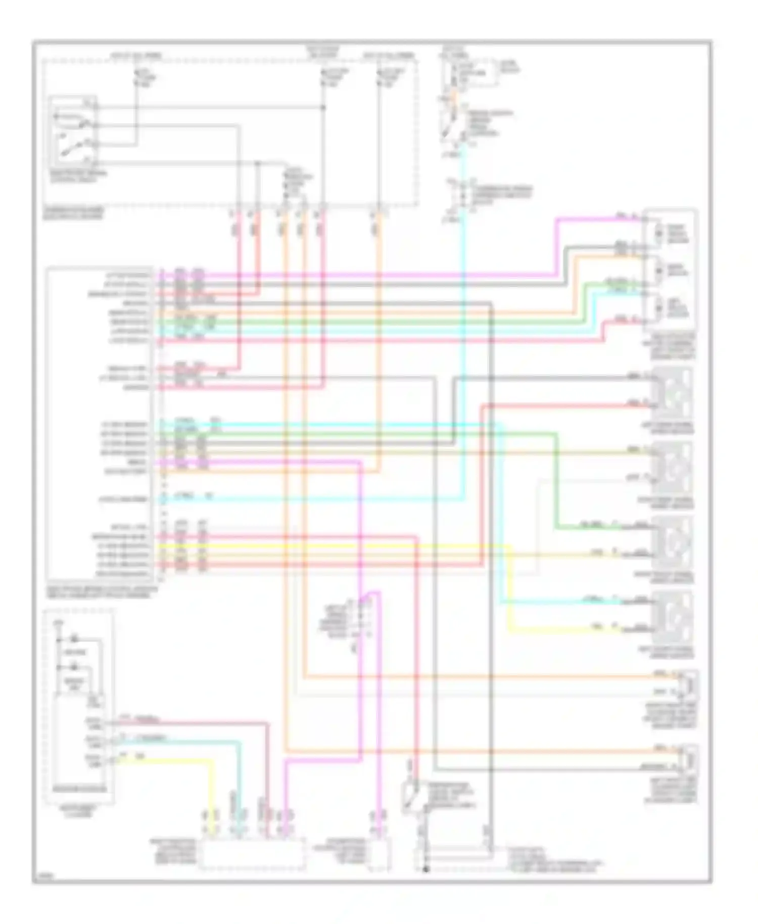 Wiring diagram right front wheel speed sensor for Chevrolet Malibu V (1996-2000) (1 of 1)