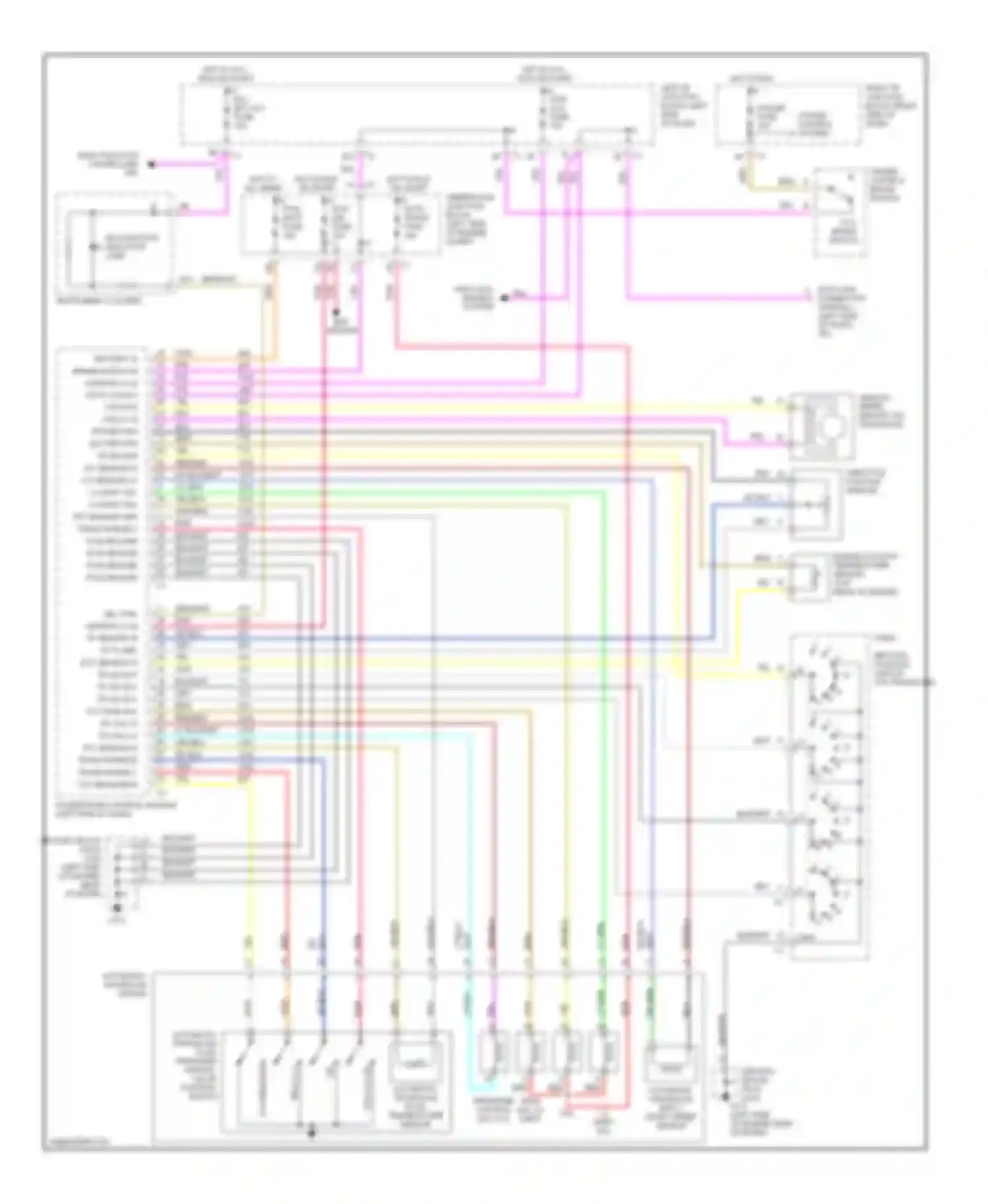 Wiring diagram throttle position sensor for Chevrolet Malibu V (1996-2000) (2 of 2)
