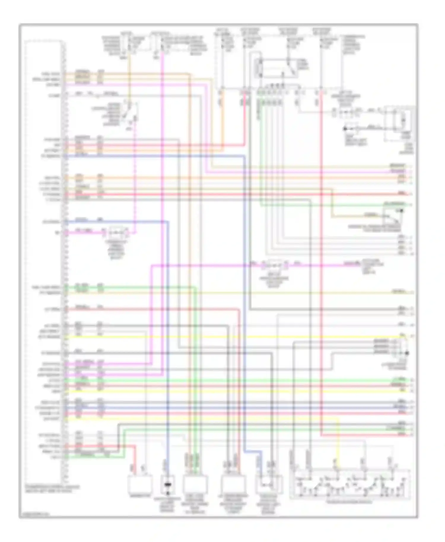 Wiring diagram transaxle range switch for Chevrolet Malibu V (1996-2000) (2 of 2)