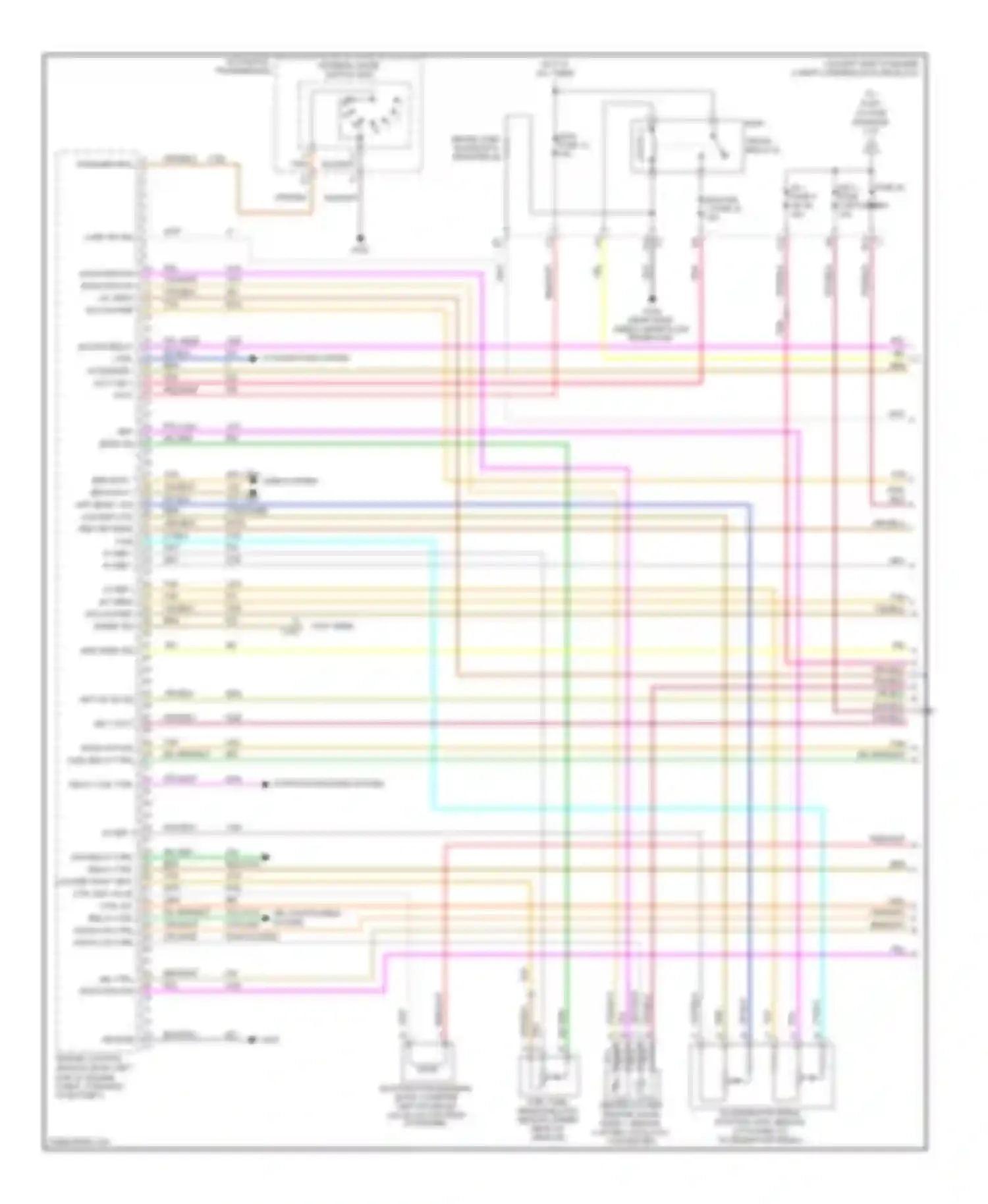 Malibu Chevrolet VI facelift (2006-2008): Wiring diagram engine performance 3.9l vin 1 (1 of 4)