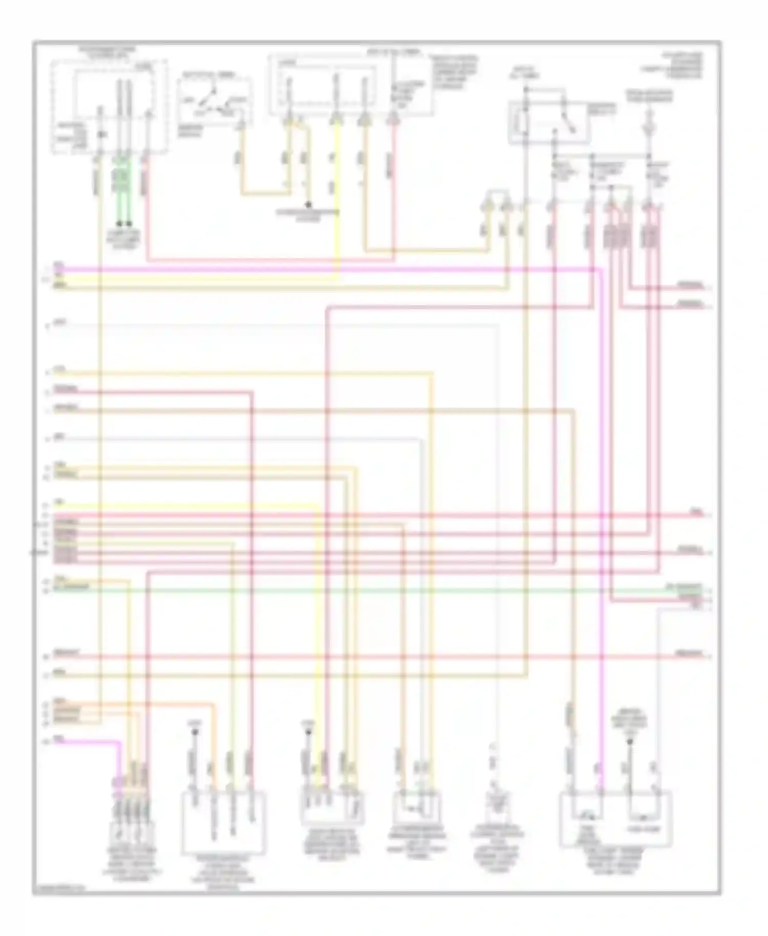 Malibu Chevrolet VI facelift (2006-2008): Wiring diagram engine performance 3.9l vin 1 (2 of 4)