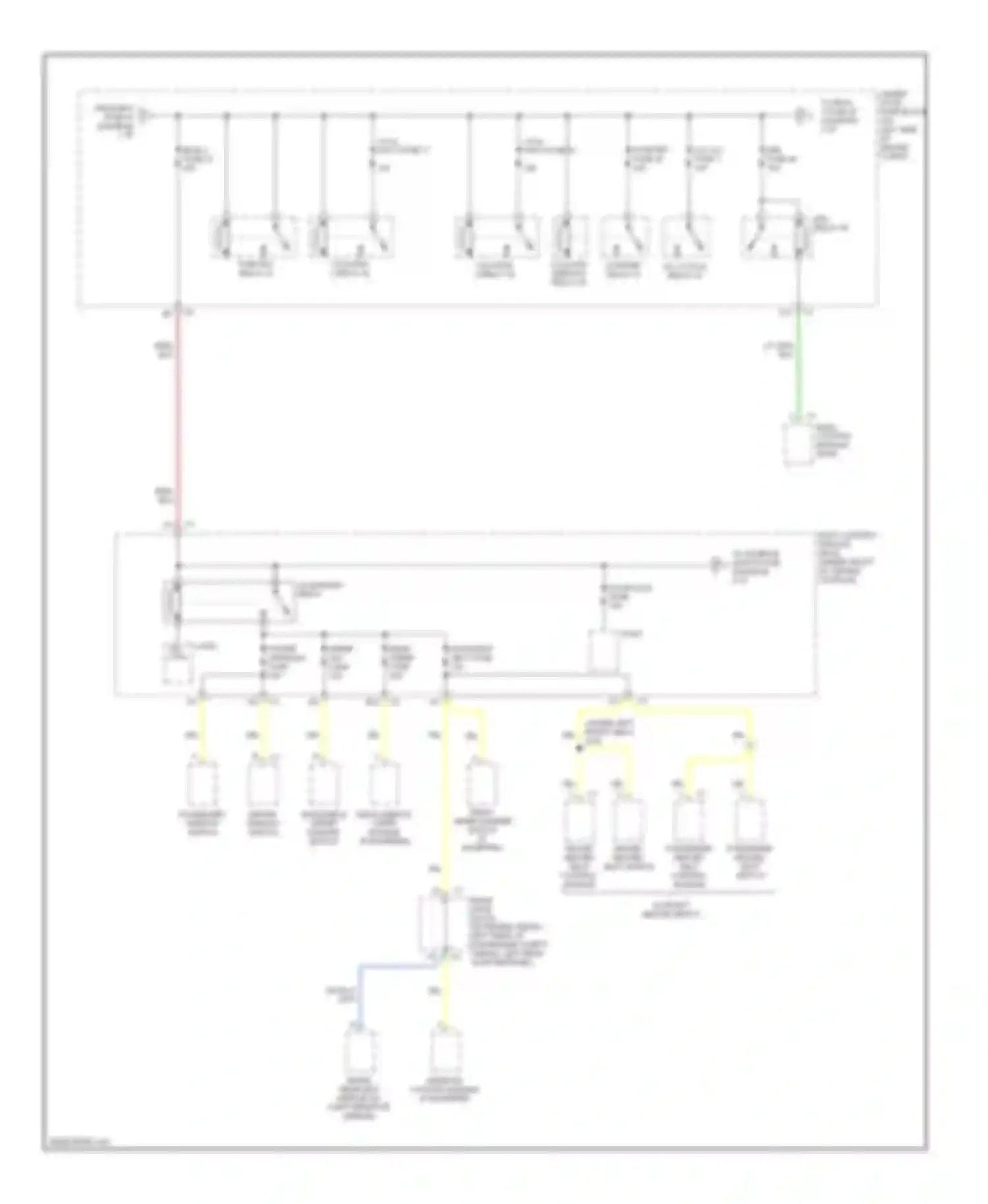 Malibu Chevrolet VI facelift (2006-2008): Power distribution circuit (2 of 5)