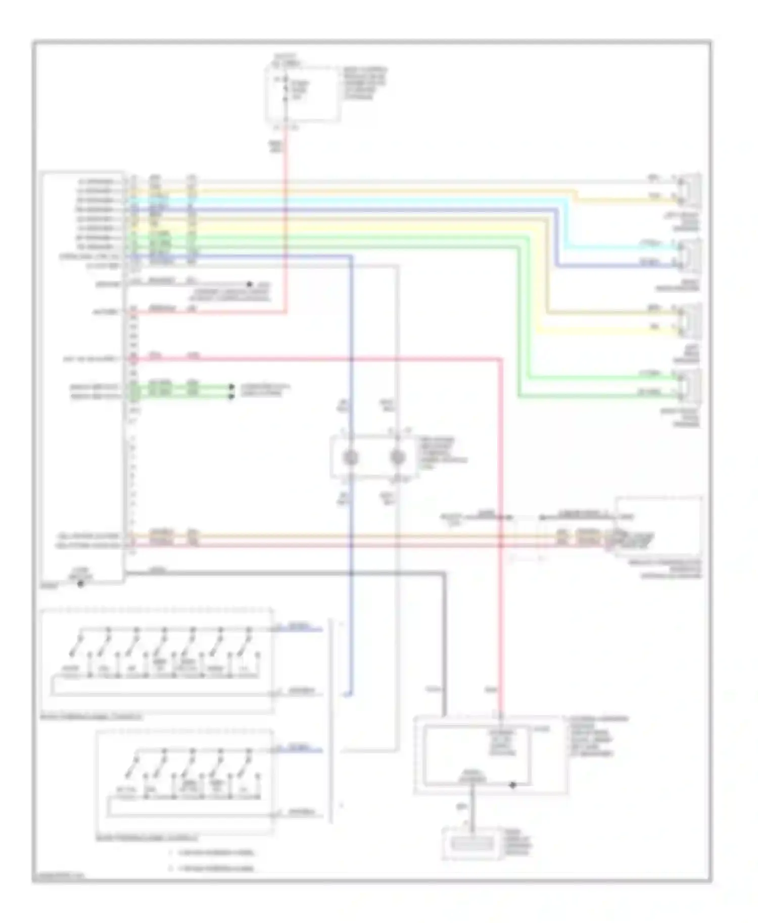 Malibu Chevrolet VI facelift (2006-2008): 4-speaker system circuit