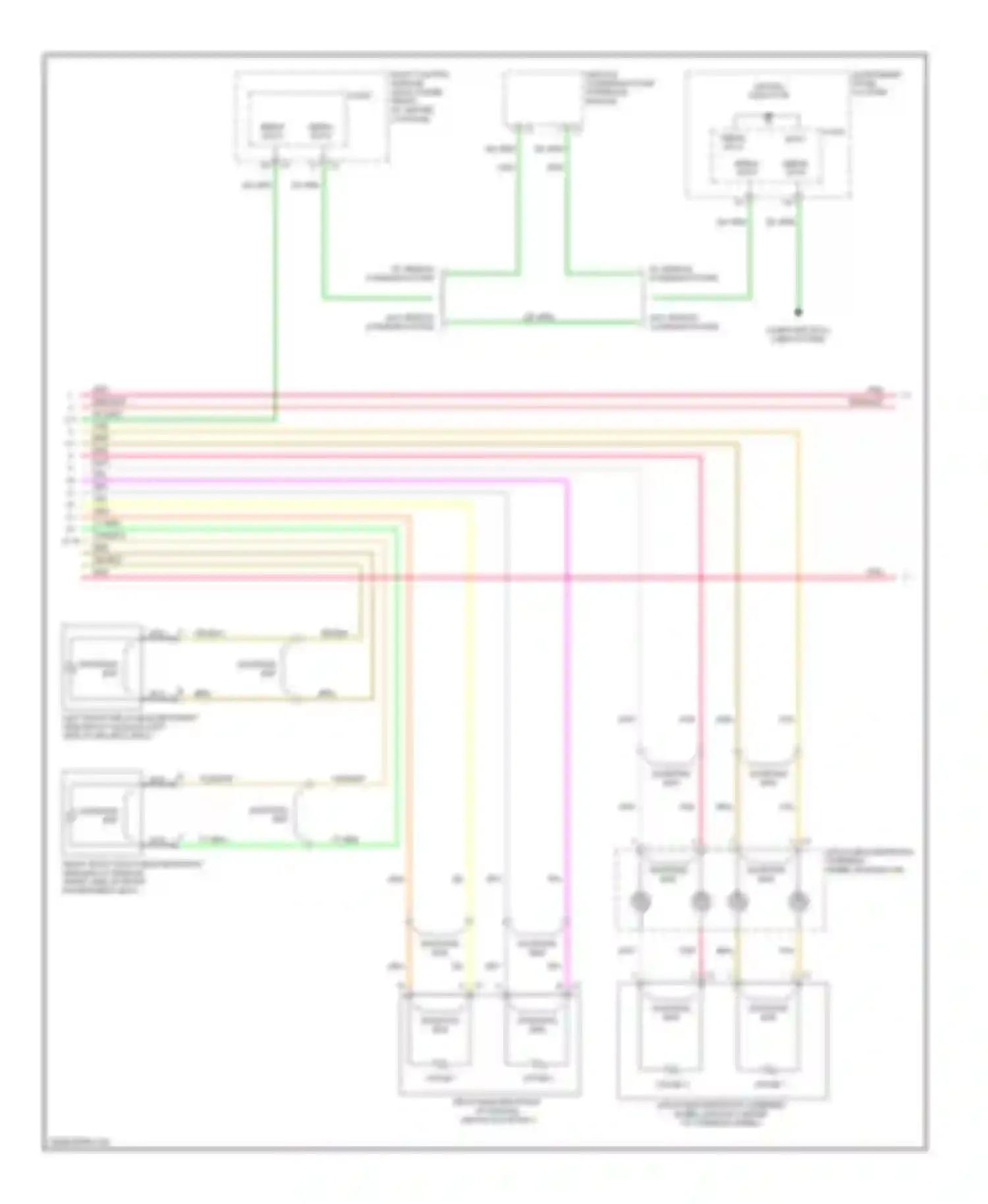 Malibu Chevrolet VI facelift (2006-2008): Supplemental restraints circuit (2 of 3)