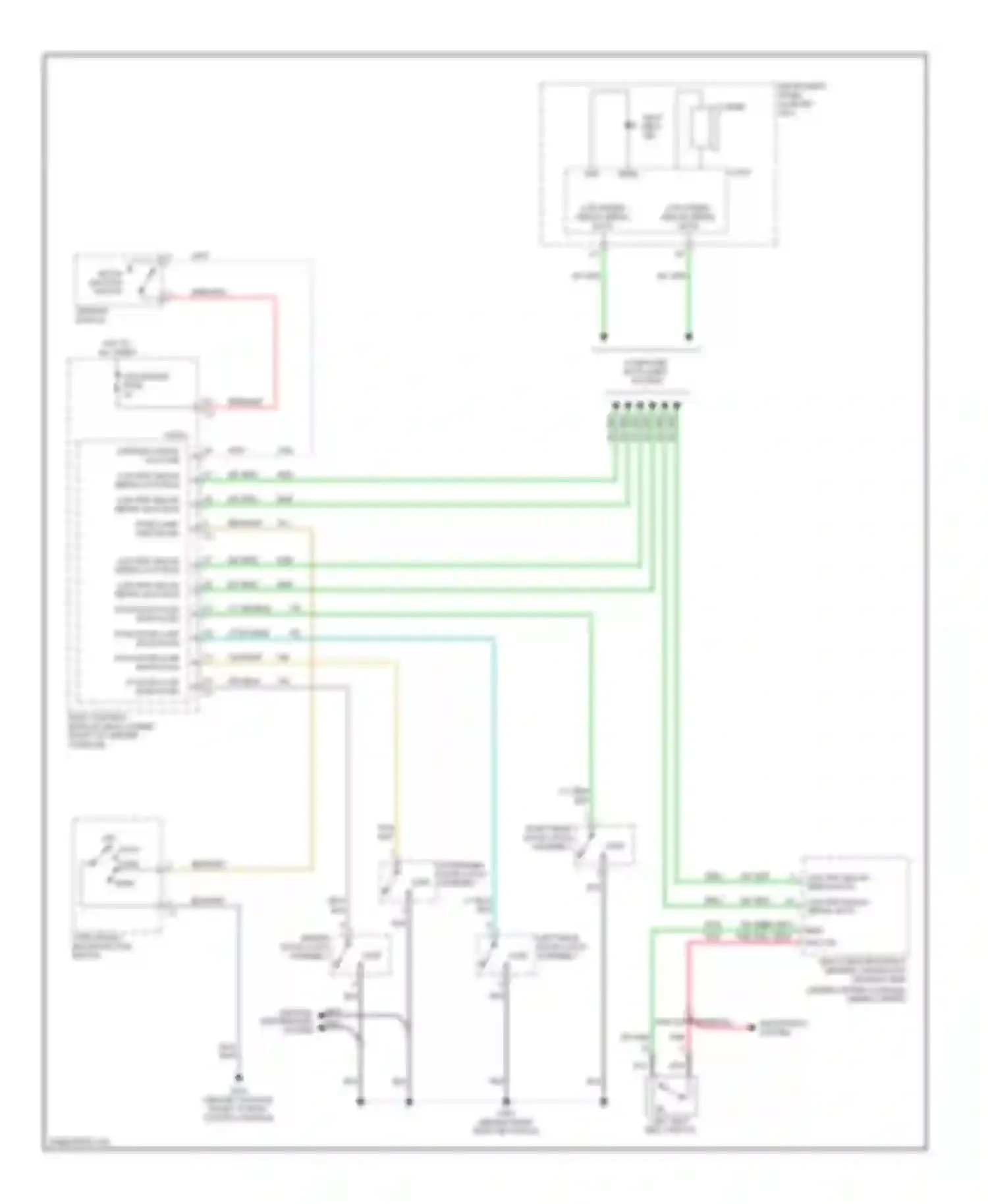 Malibu Chevrolet VI facelift (2006-2008): Warning systems circuit