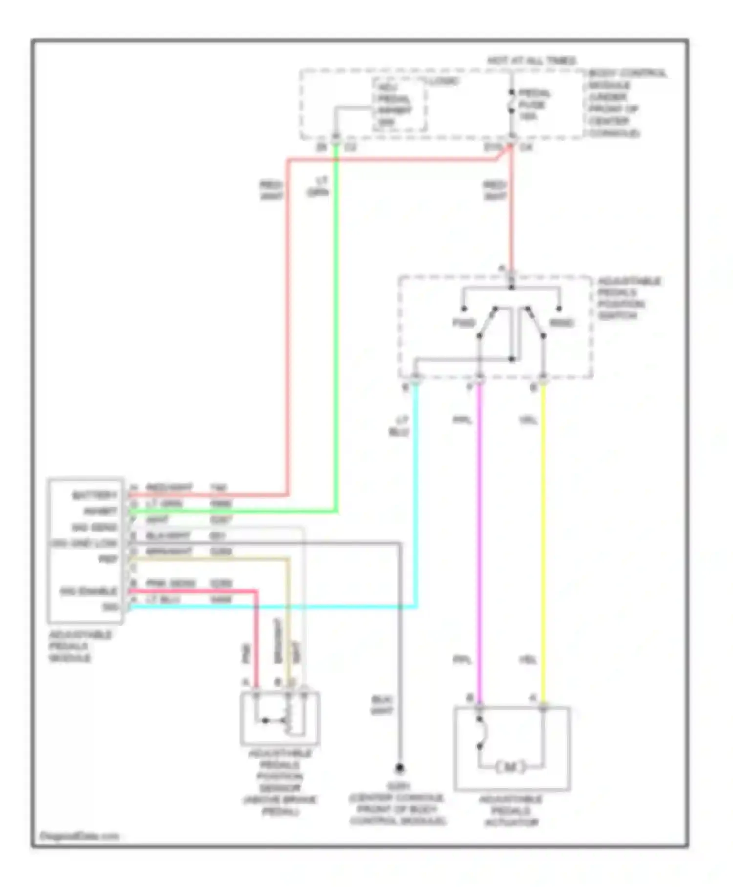 Wiring diagram battery inhibit sig sens sig gnd low ref for Chevrolet Malibu VI facelift (2006-2008) (1 of 1)