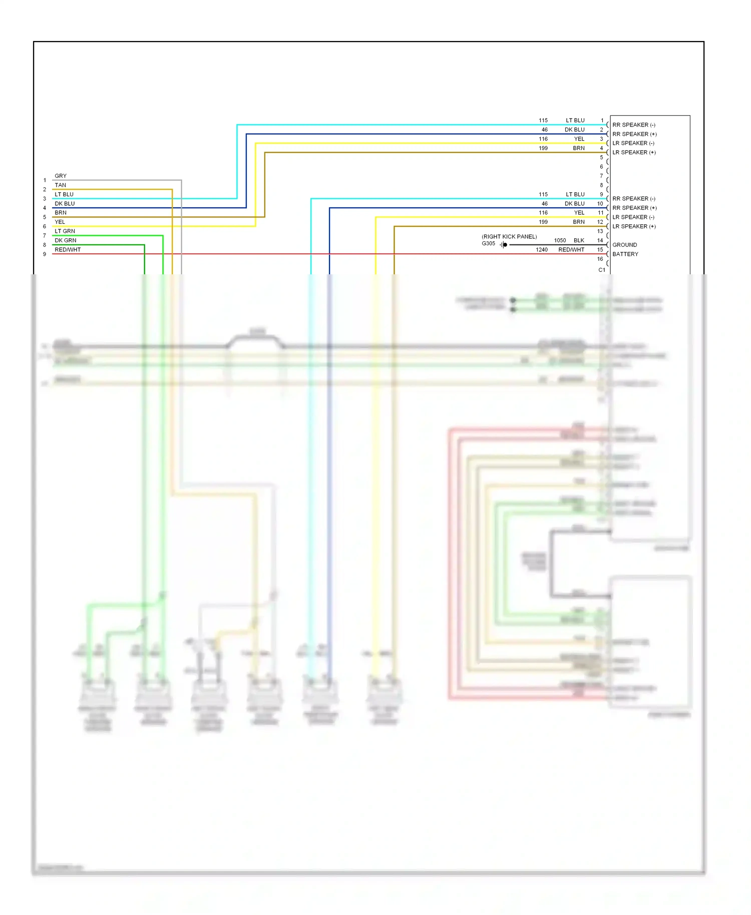 Wiring diagram bright ctrl for Chevrolet Malibu VI facelift (2006-2008) (1 of 1)