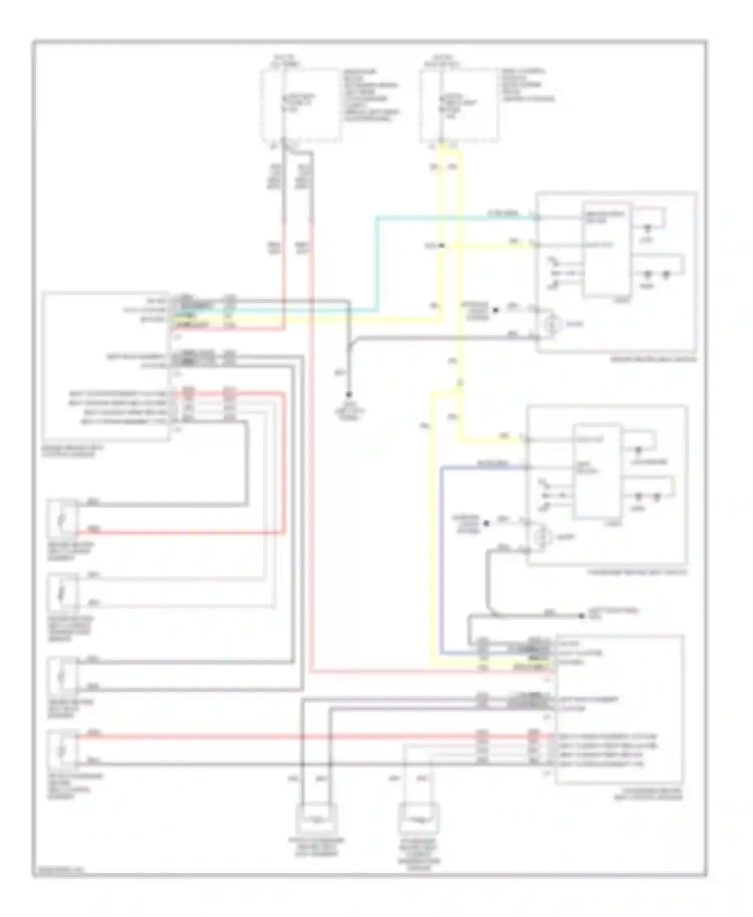 Wiring diagram driver heated seat cushion temperature sensor for Chevrolet Malibu VI facelift (2006-2008) (1 of 1)