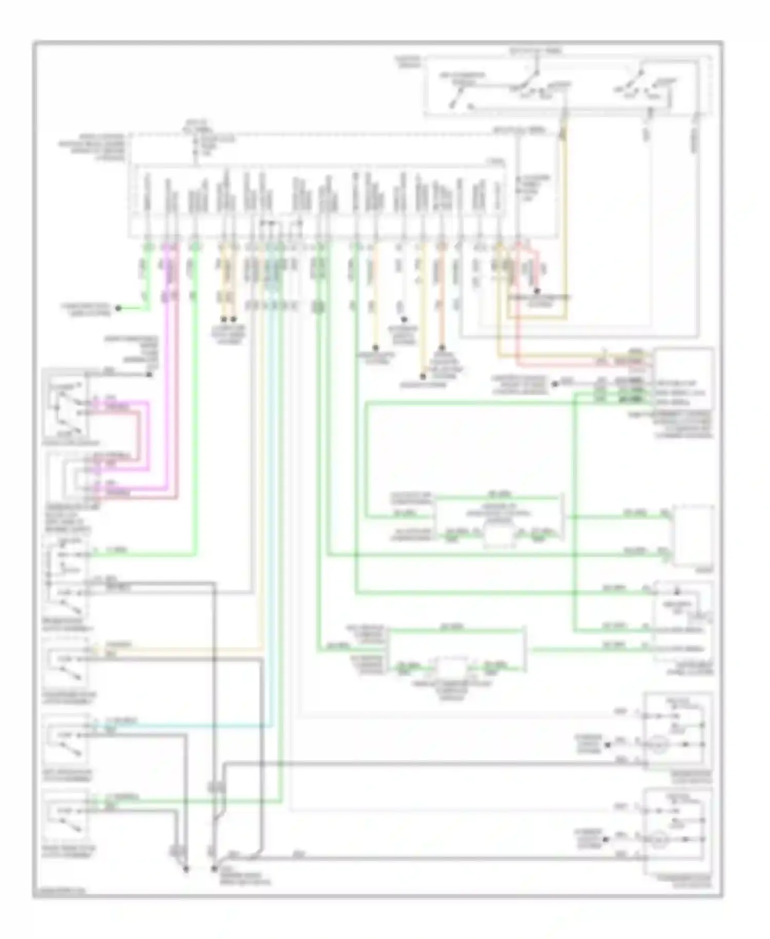 Wiring diagram high spd gmlan serial data for Chevrolet Malibu VI facelift (2006-2008) (1 of 1)