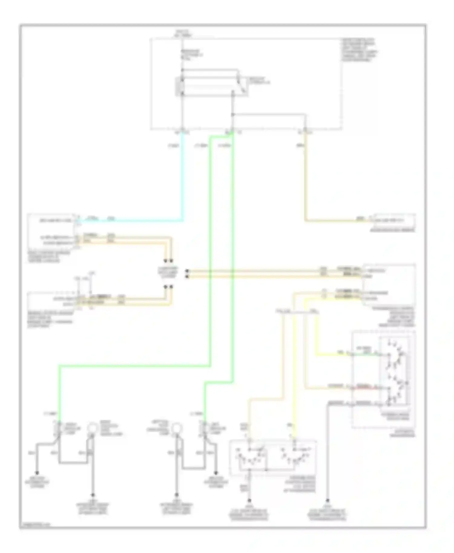 Wiring diagram left tail/stop, turn signal lamp for Chevrolet Malibu VI facelift (2006-2008) (1 of 1)