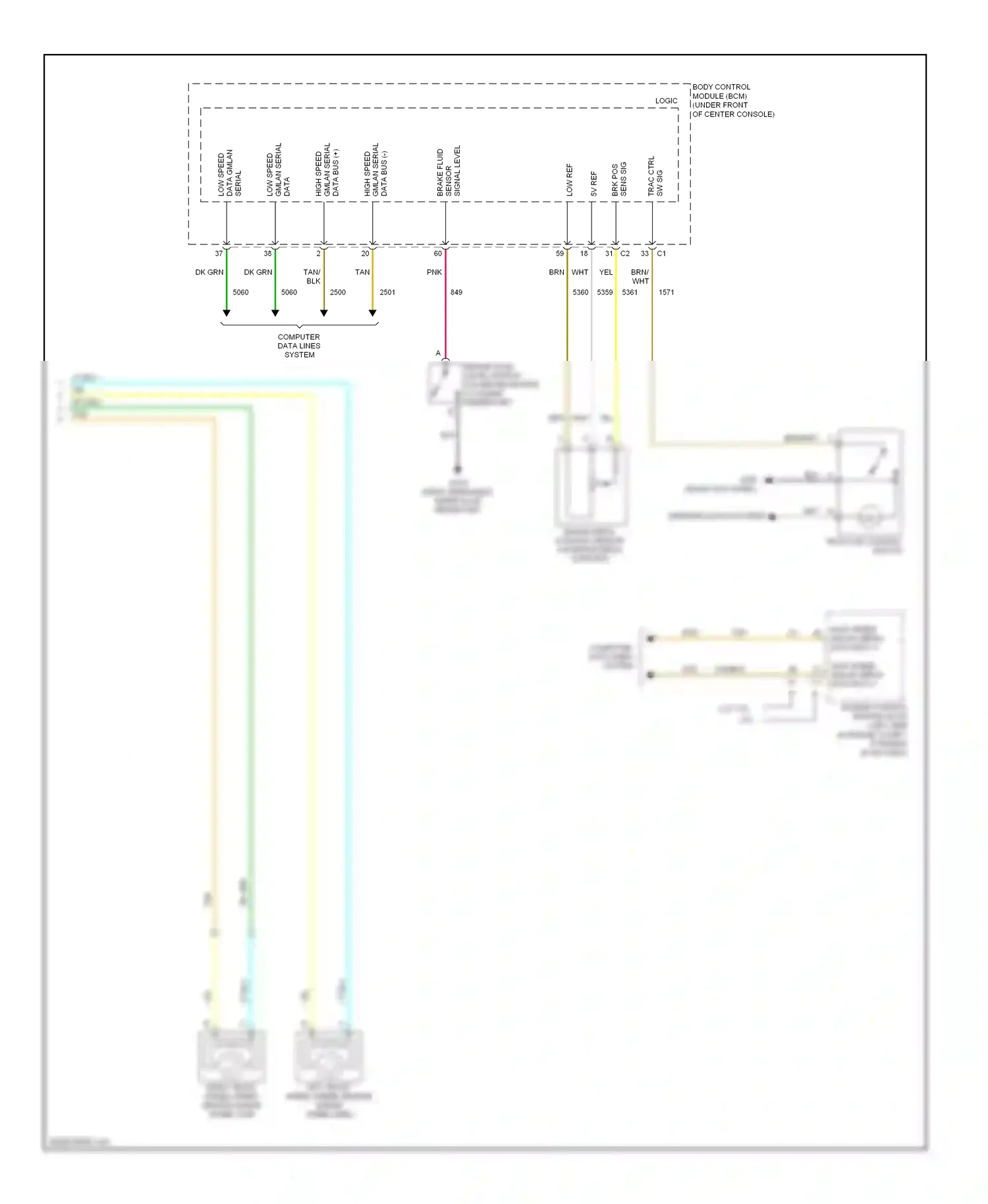 Wiring diagram low ref for Chevrolet Malibu VI facelift (2006-2008) (1 of 10)