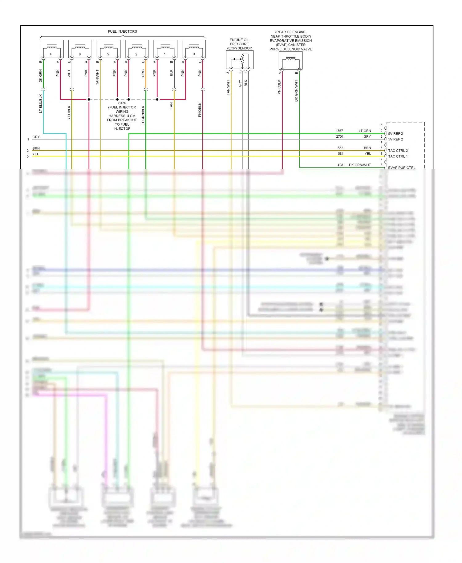 Wiring diagram low ref for Chevrolet Malibu VI facelift (2006-2008) (8 of 10)
