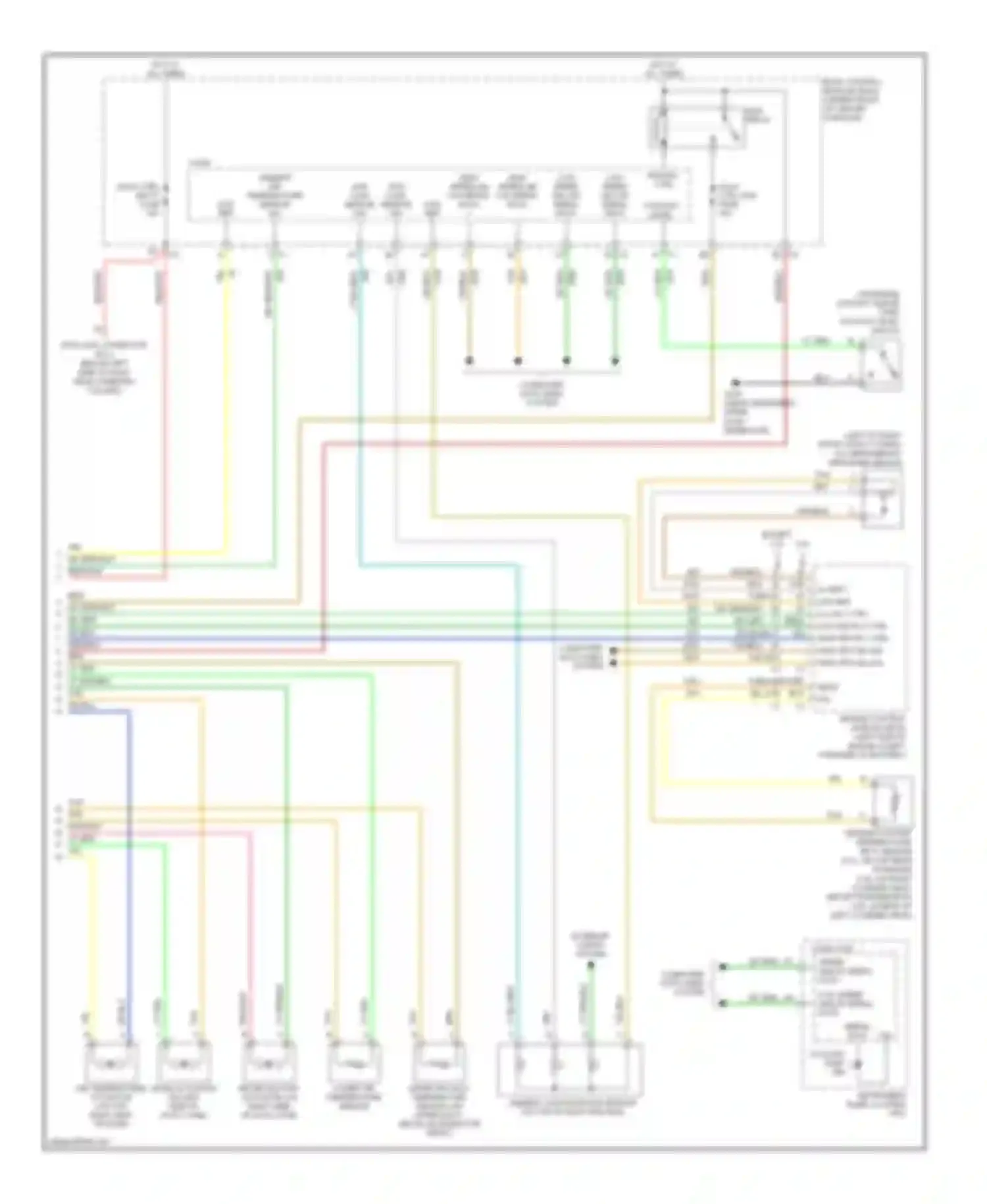 Wiring diagram low speed gm lan serial data for Chevrolet Malibu VI facelift (2006-2008) (1 of 2)