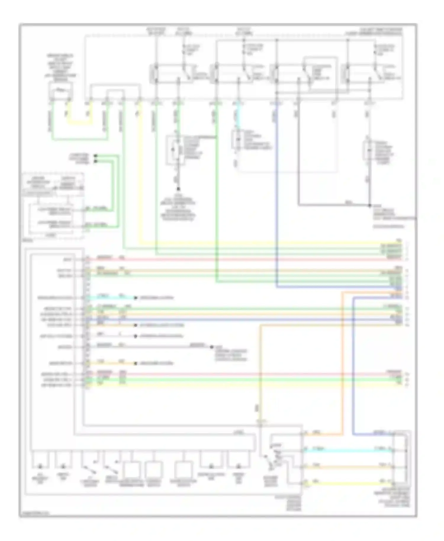 Wiring diagram mode switch temperature control switch for Chevrolet Malibu VI facelift (2006-2008) (1 of 1)