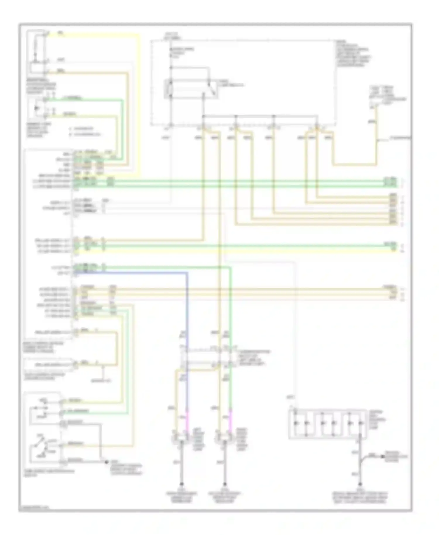 Wiring diagram rear seat audio controller unit prk lmp sup vlt for Chevrolet Malibu VI facelift (2006-2008) (1 of 1)