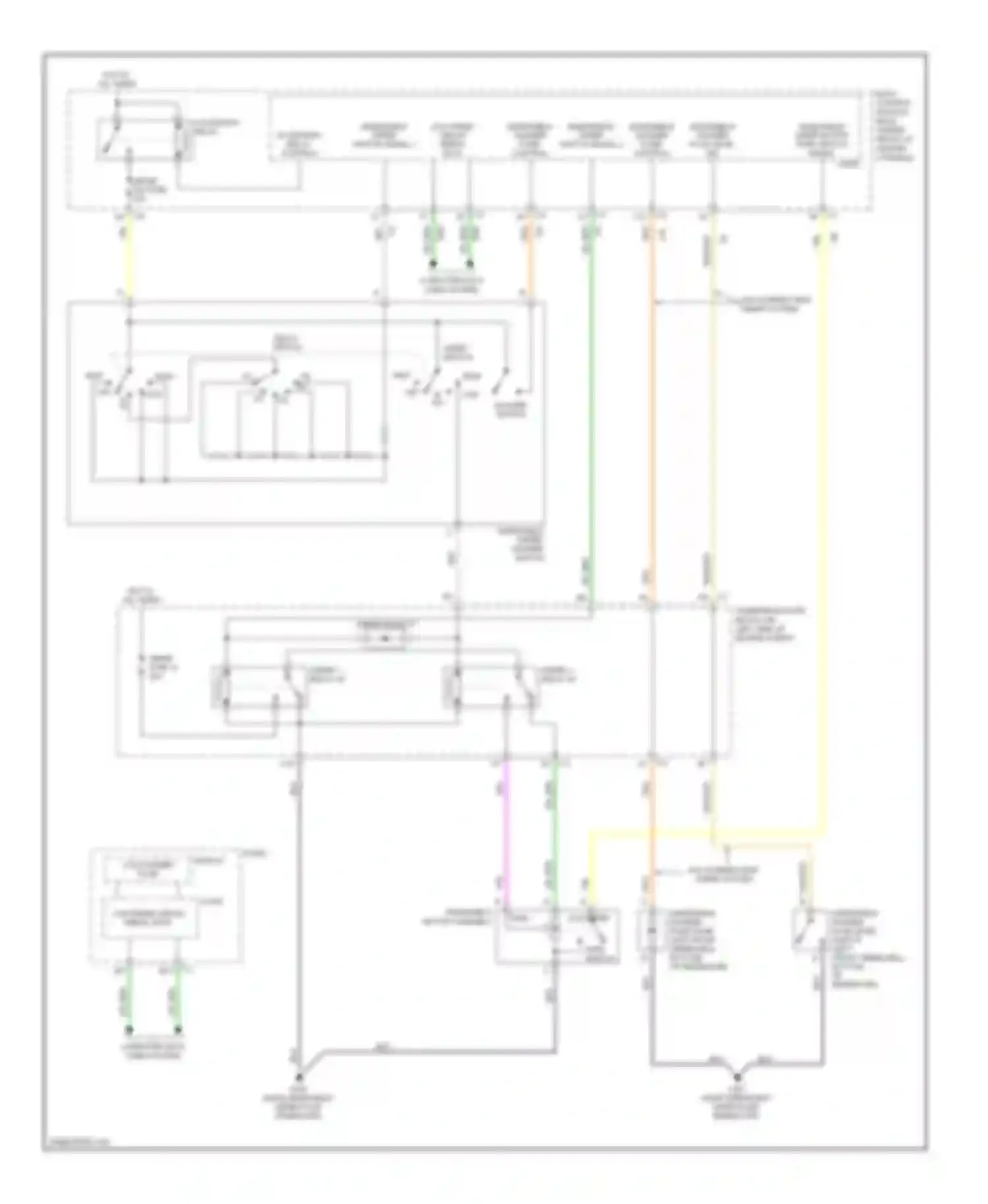 Wiring diagram windshield wiper switch signal 2 for Chevrolet Malibu VI facelift (2006-2008) (1 of 1)
