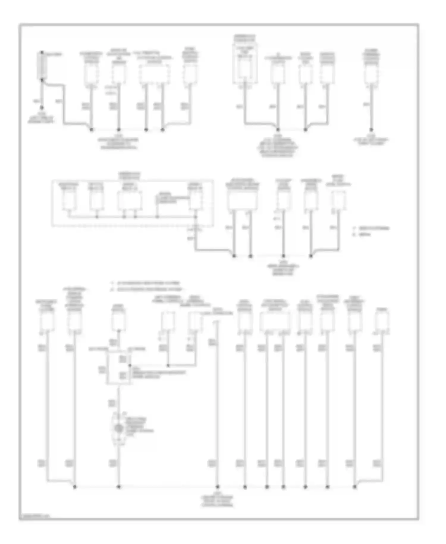 Malibu Chevrolet VI (2003-2006): Ground distribution circuit (1 of 4)