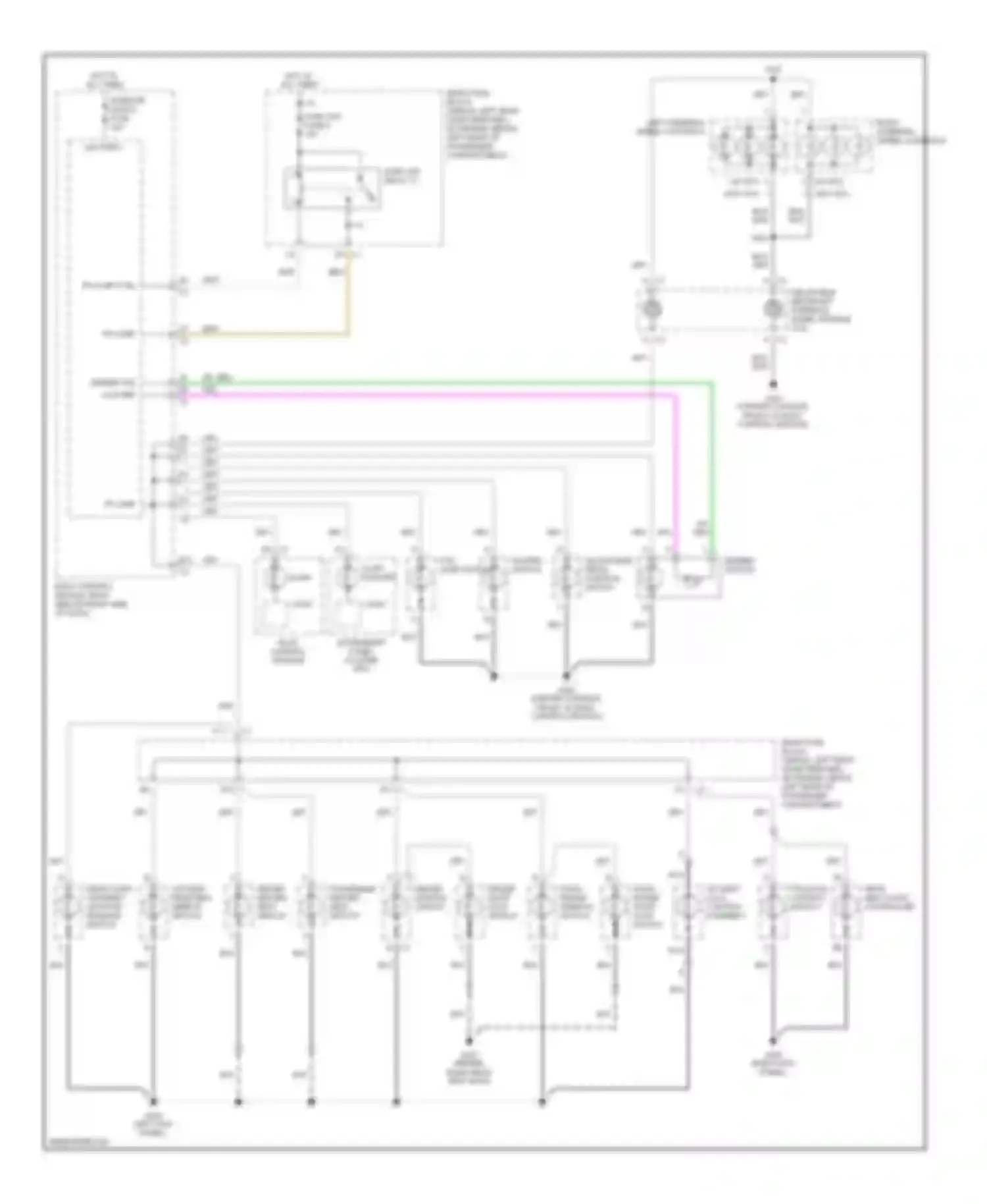 Malibu Chevrolet VI (2003-2006): Instrument illumination circuit