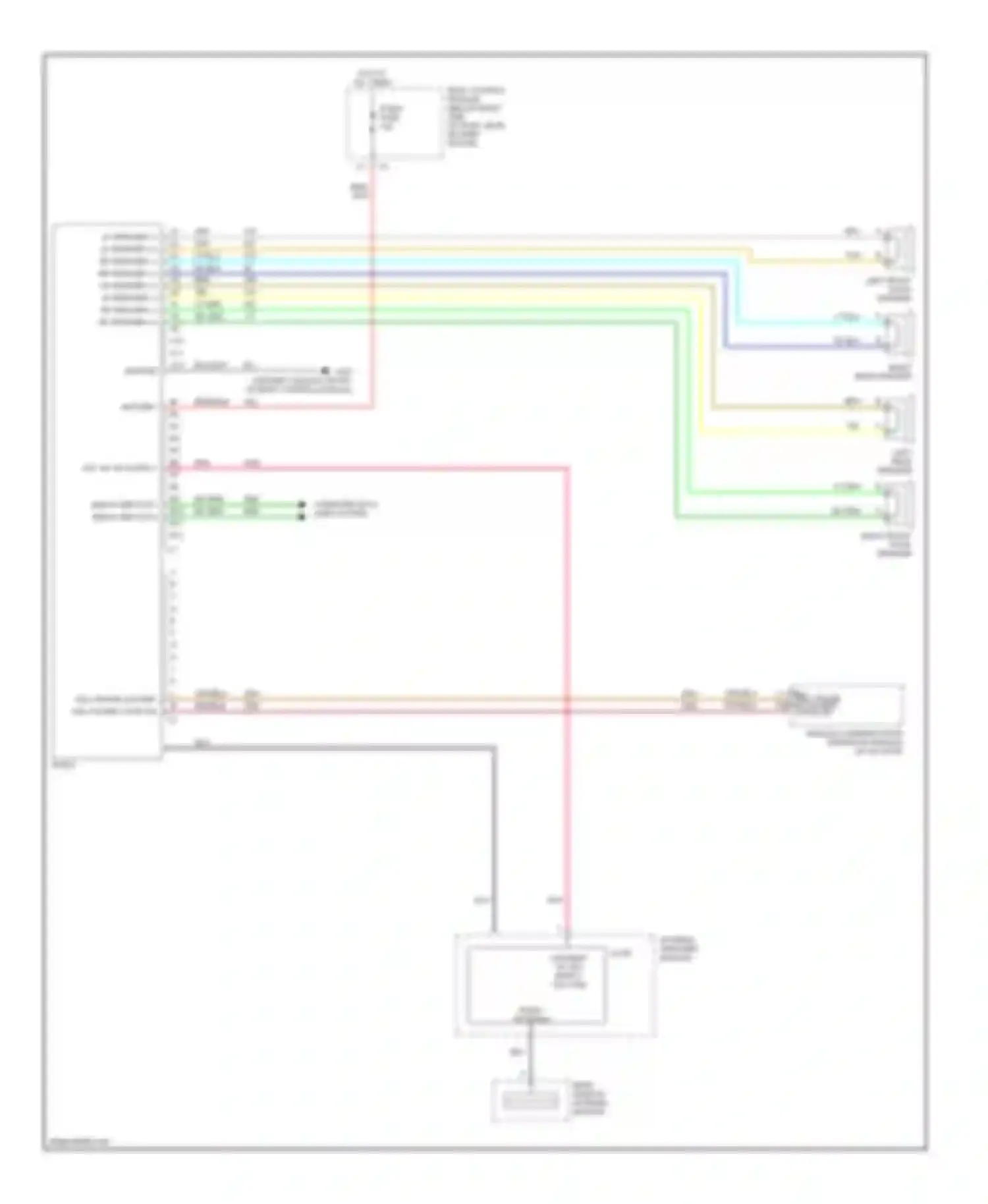 Malibu Chevrolet VI (2003-2006): 4-speaker system circuit
