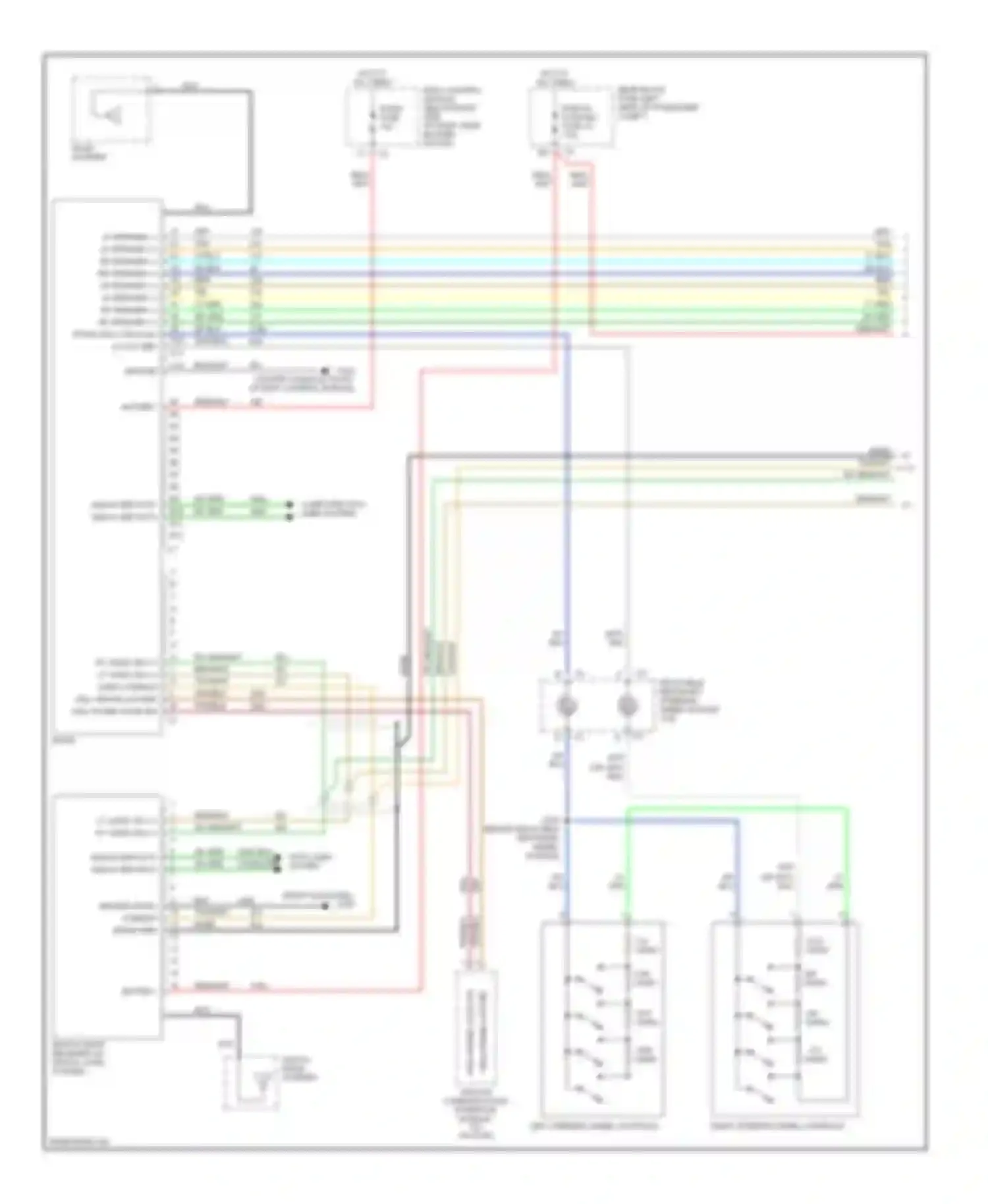 Malibu Chevrolet VI (2003-2006): 6-speaker system circuit, with dvd (1 of 2)