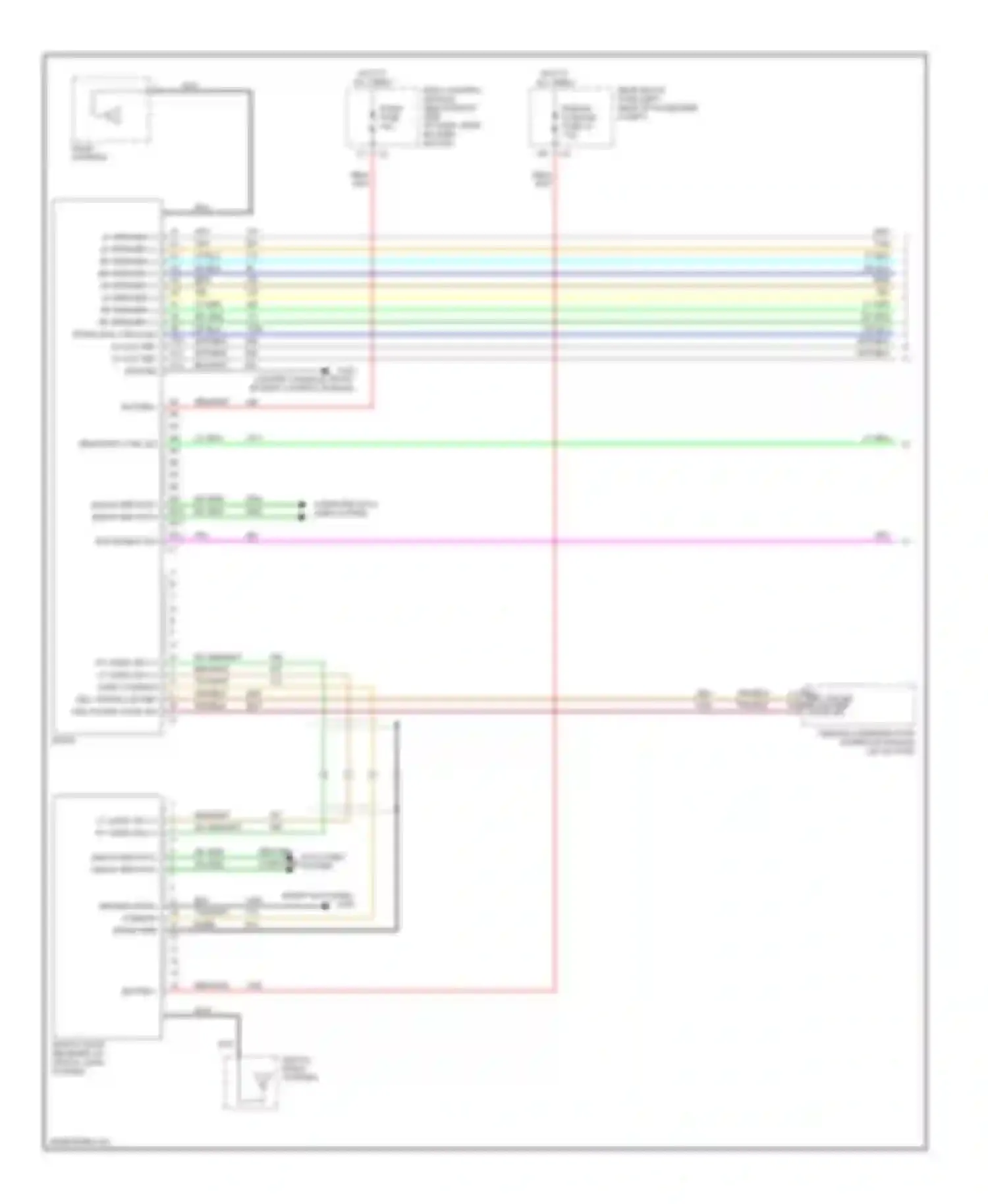 Malibu Chevrolet VI (2003-2006): 6-speaker system circuit, with rear controls (1 of 2)