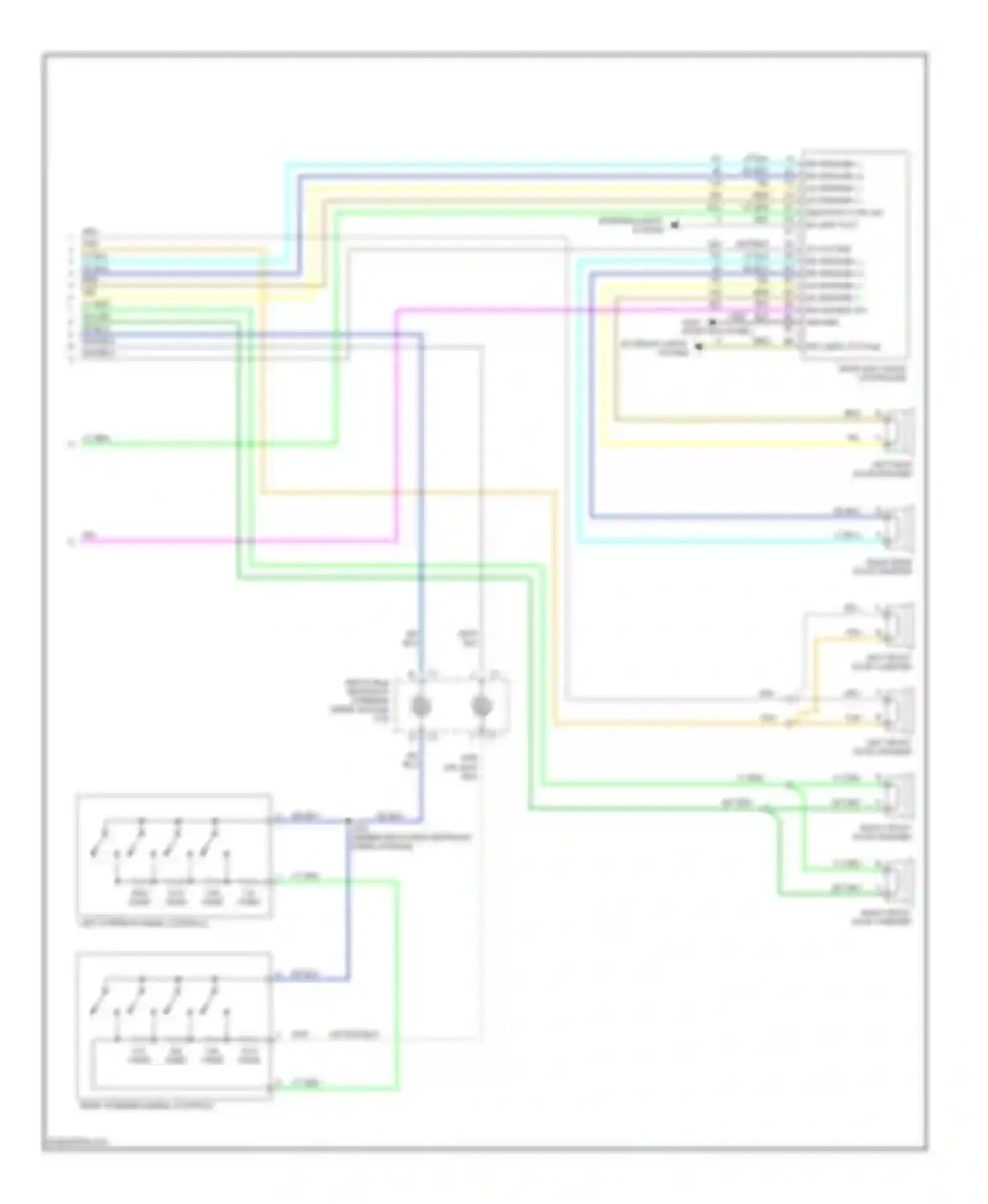 Malibu Chevrolet VI (2003-2006): 6-speaker system circuit, with rear controls (2 of 2)