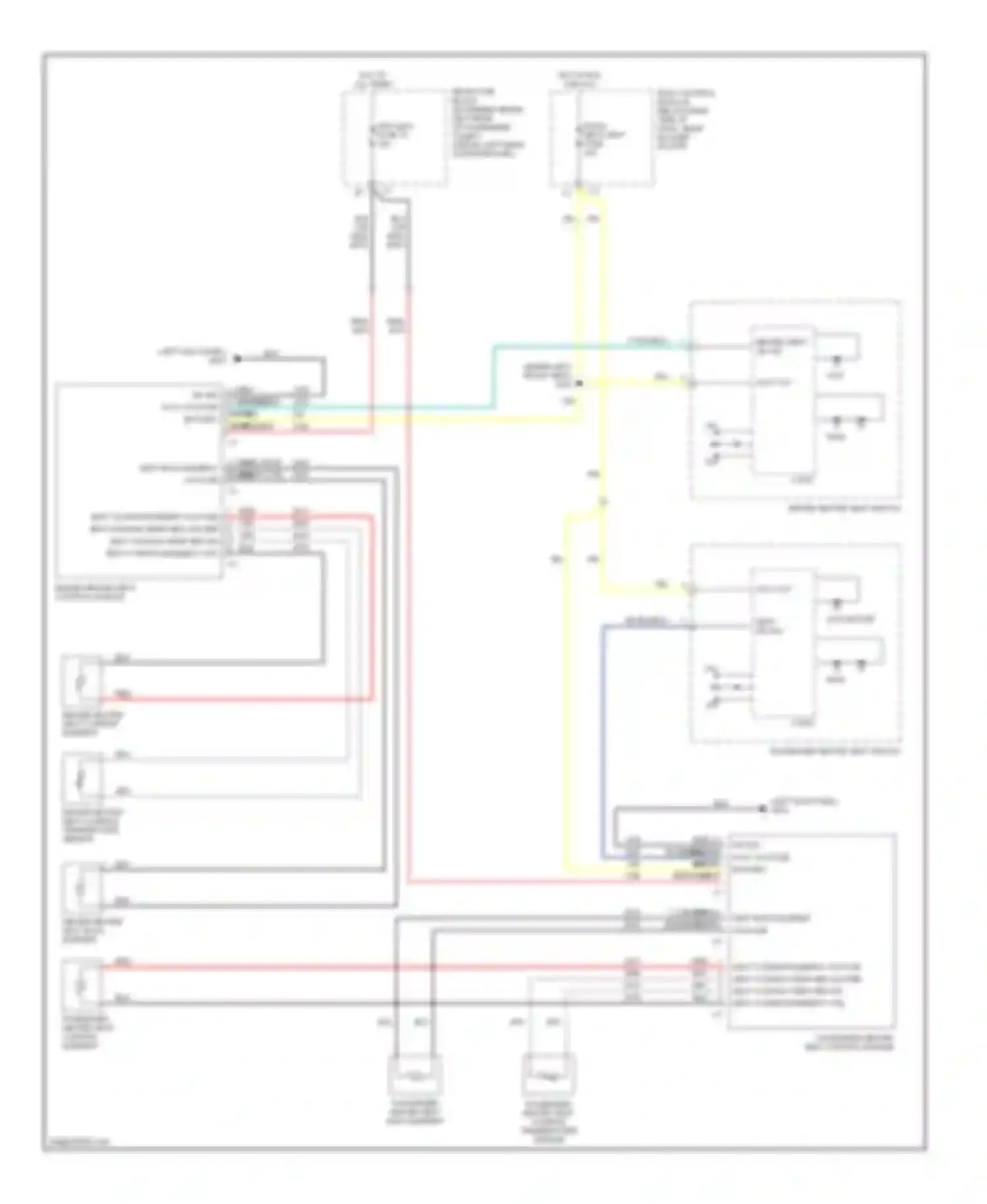Wiring diagram driver heated seat control module for Chevrolet Malibu VI (2003-2006) (1 of 3)