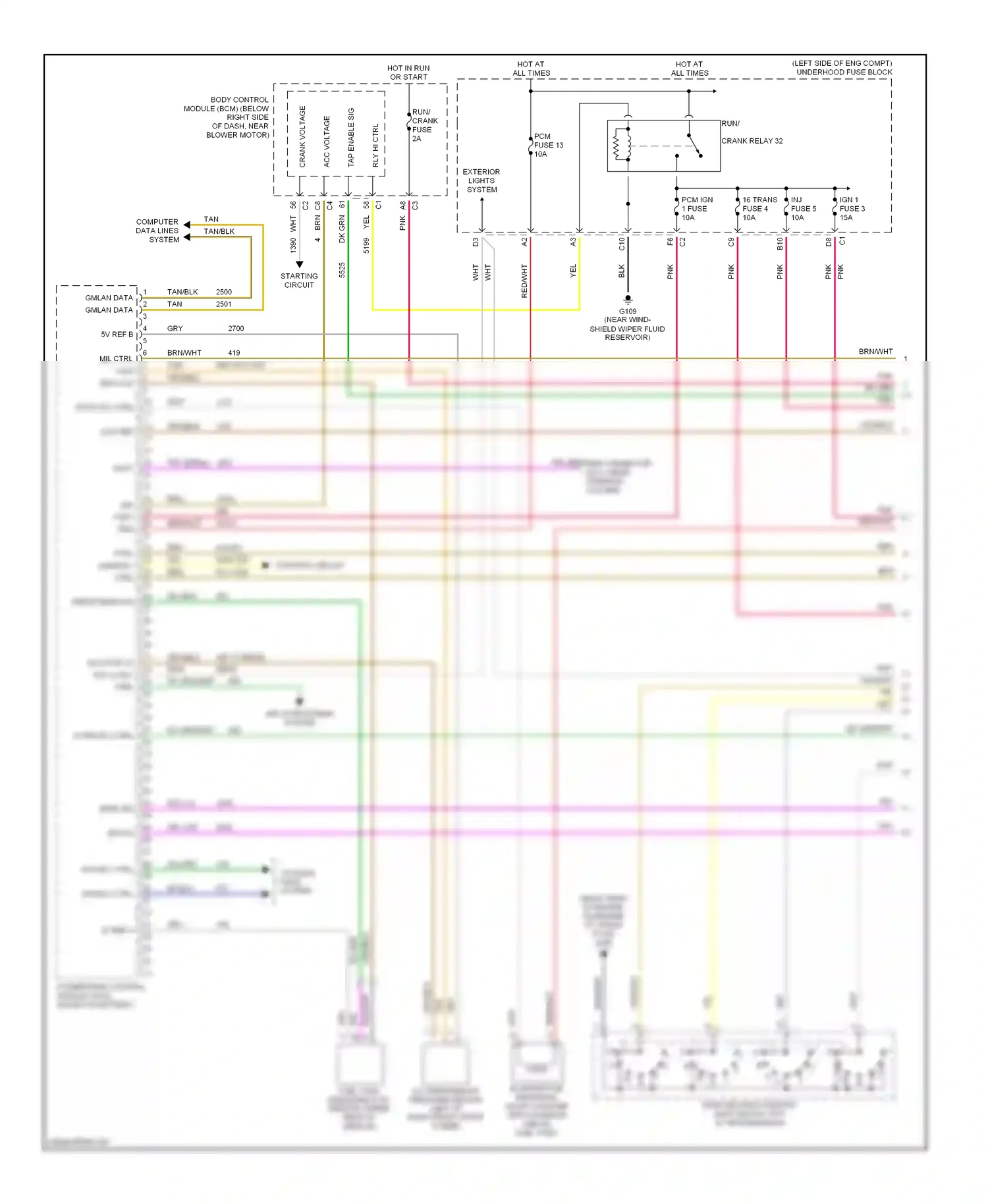 Wiring diagram evap sol ctrl for Chevrolet Malibu VI (2003-2006) (2 of 2)